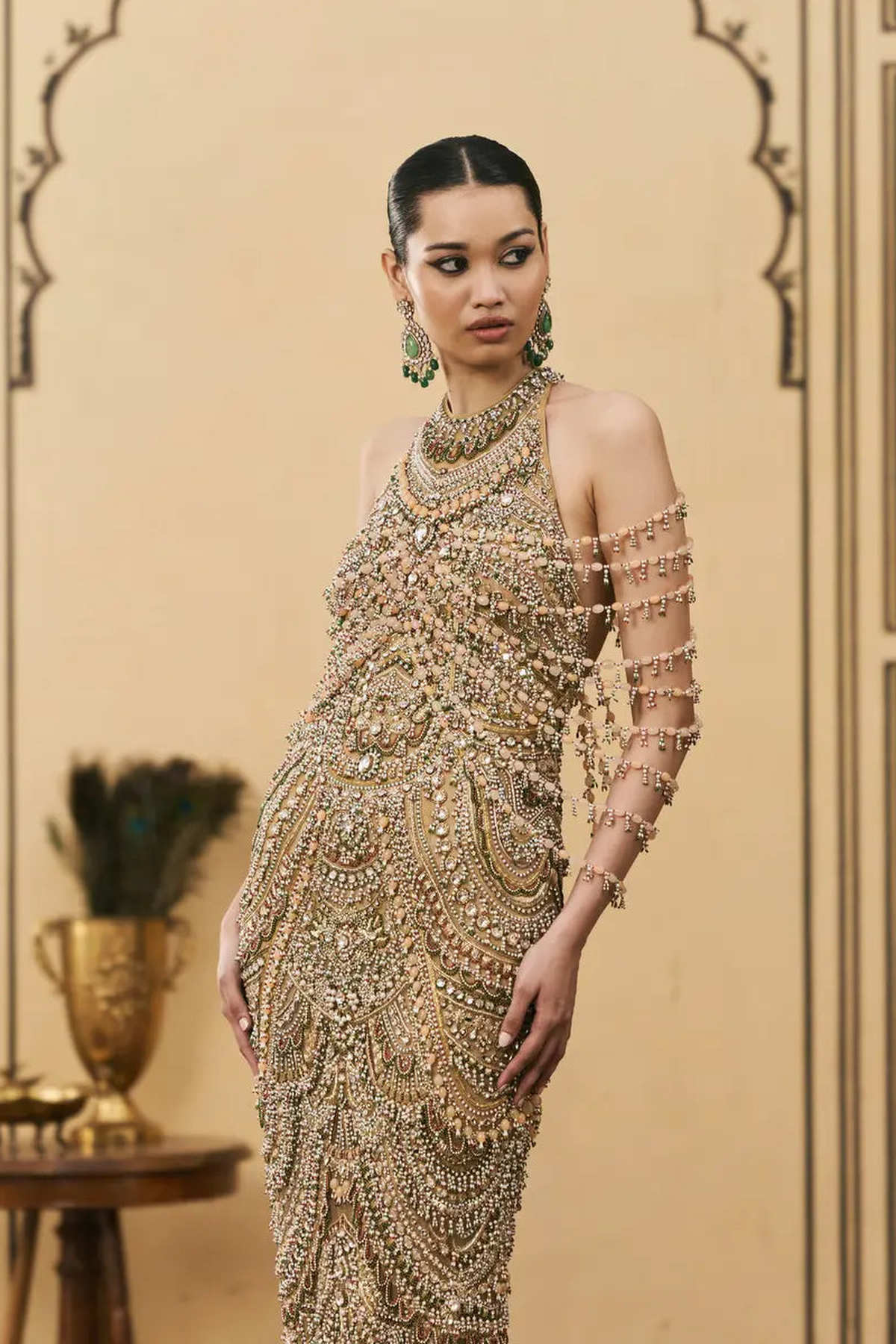 Sheeshmahal Jadau Gown