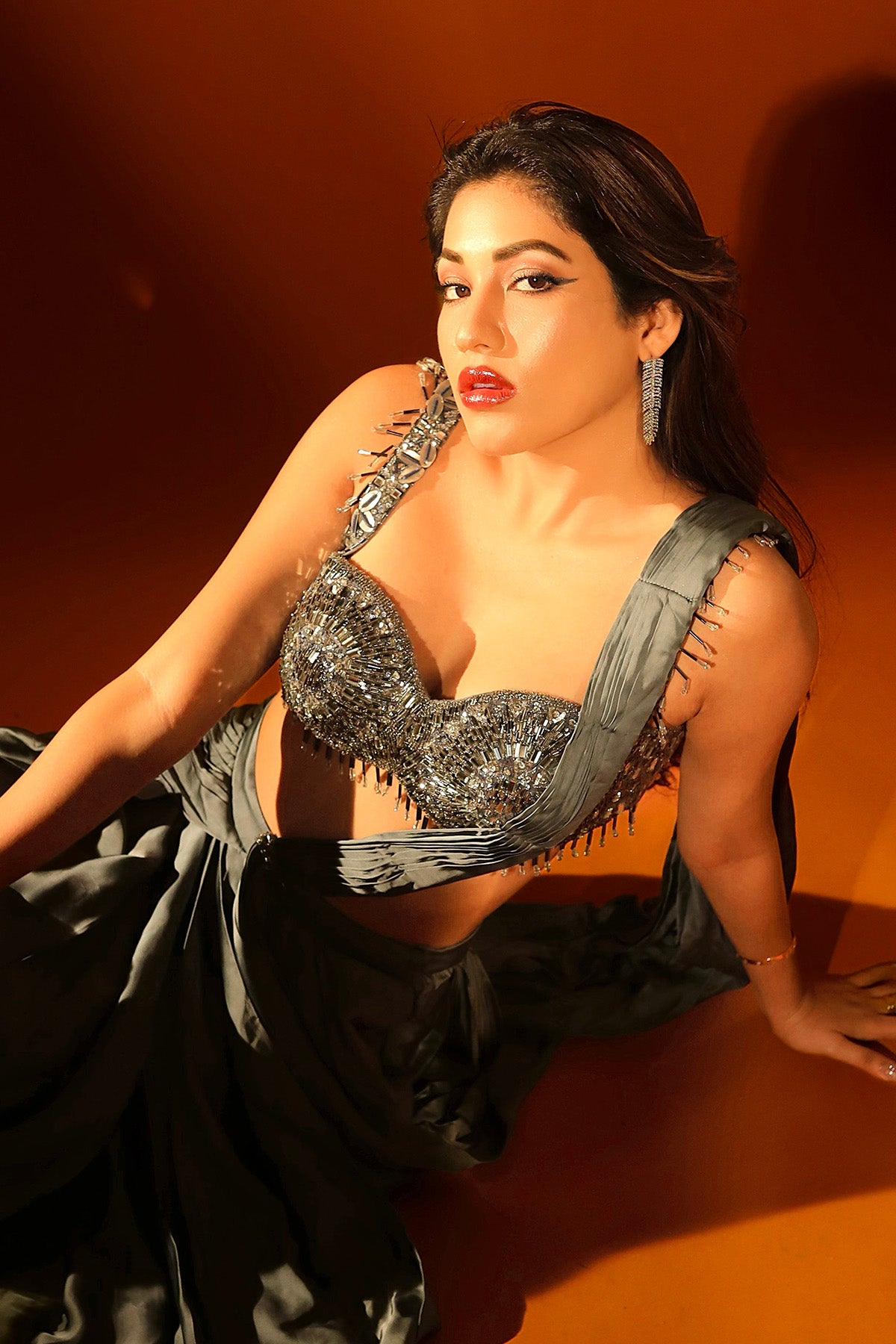 Shivani Singh in Jade Saree
