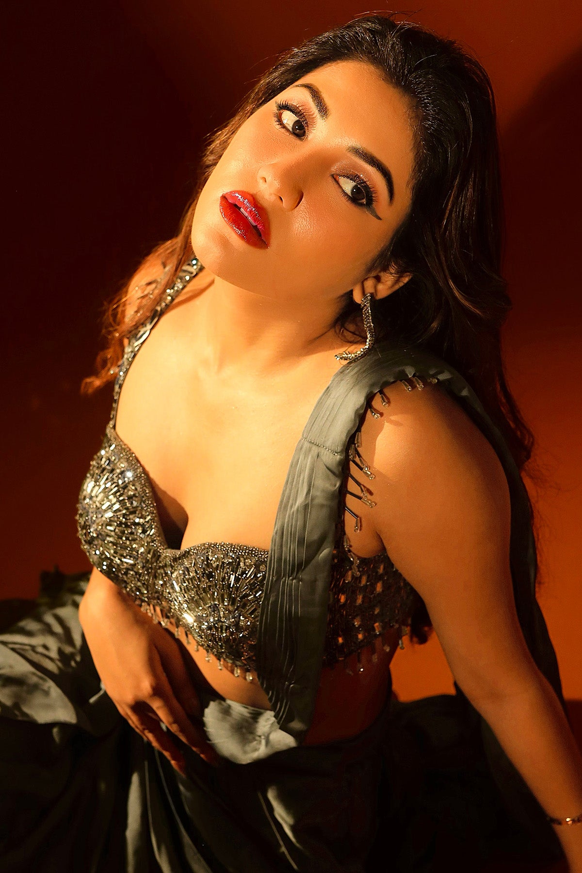 Shivani Singh in Jade Saree