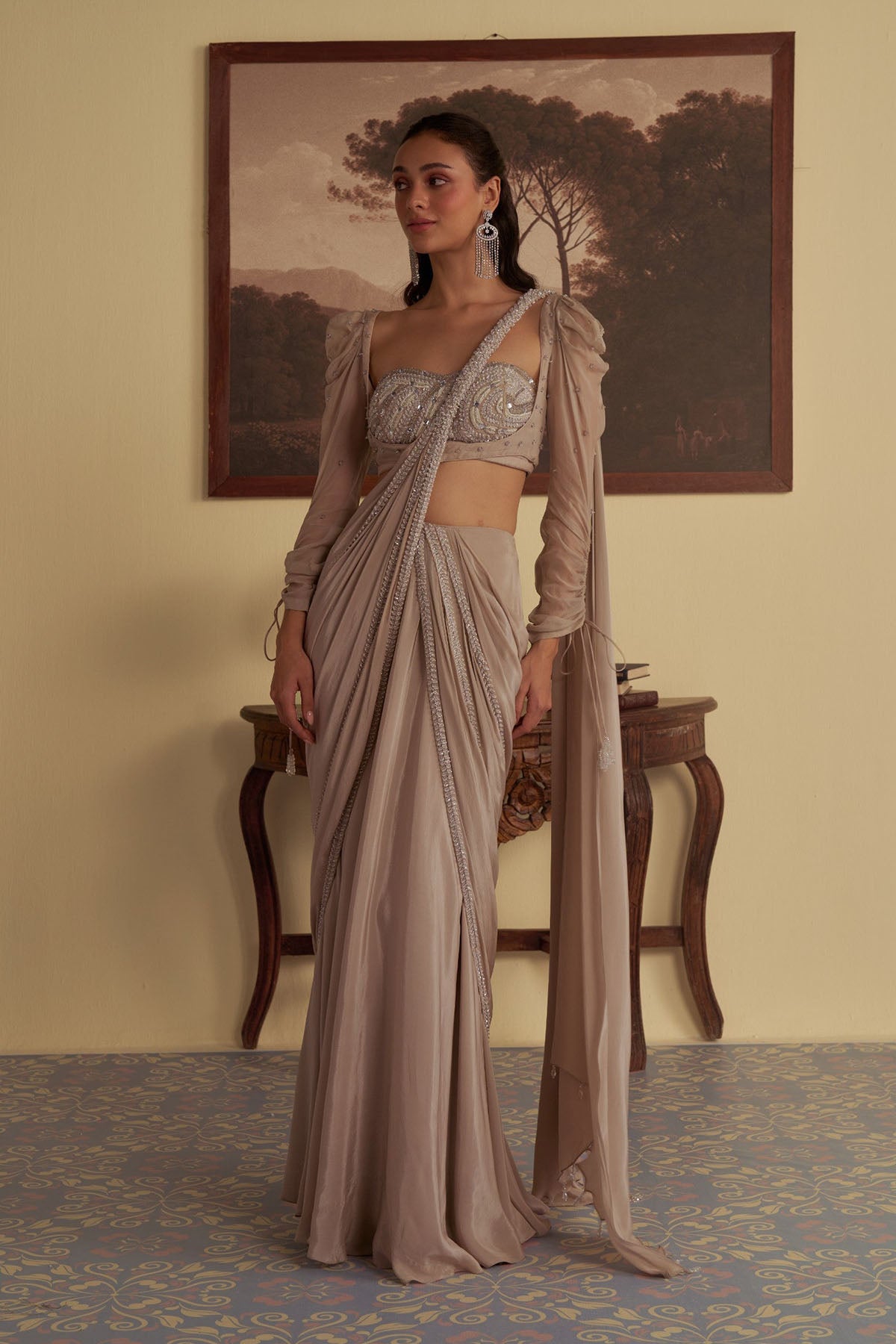 Starlit Whisper Saree
