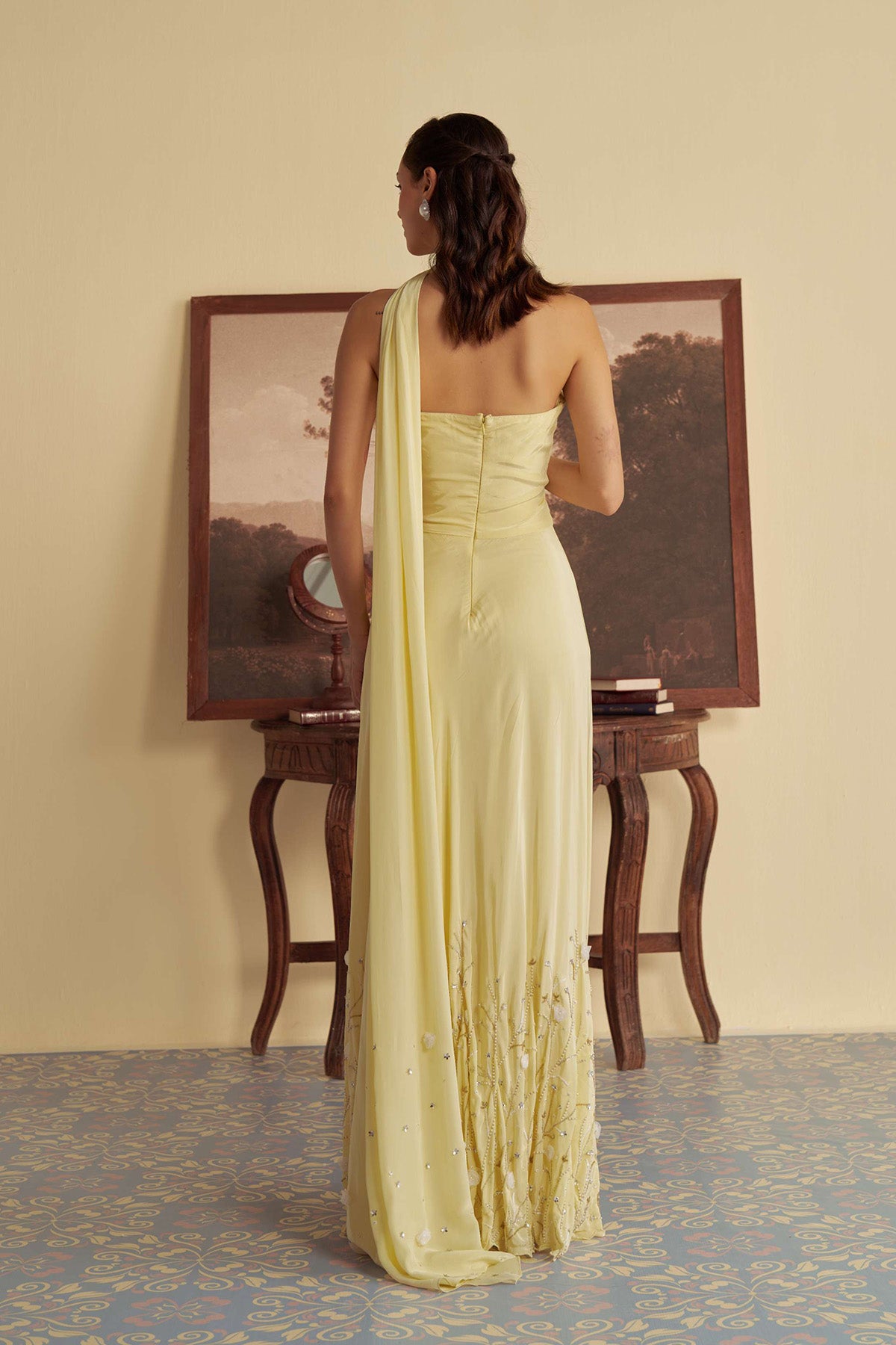 Sunlit slit skirt set