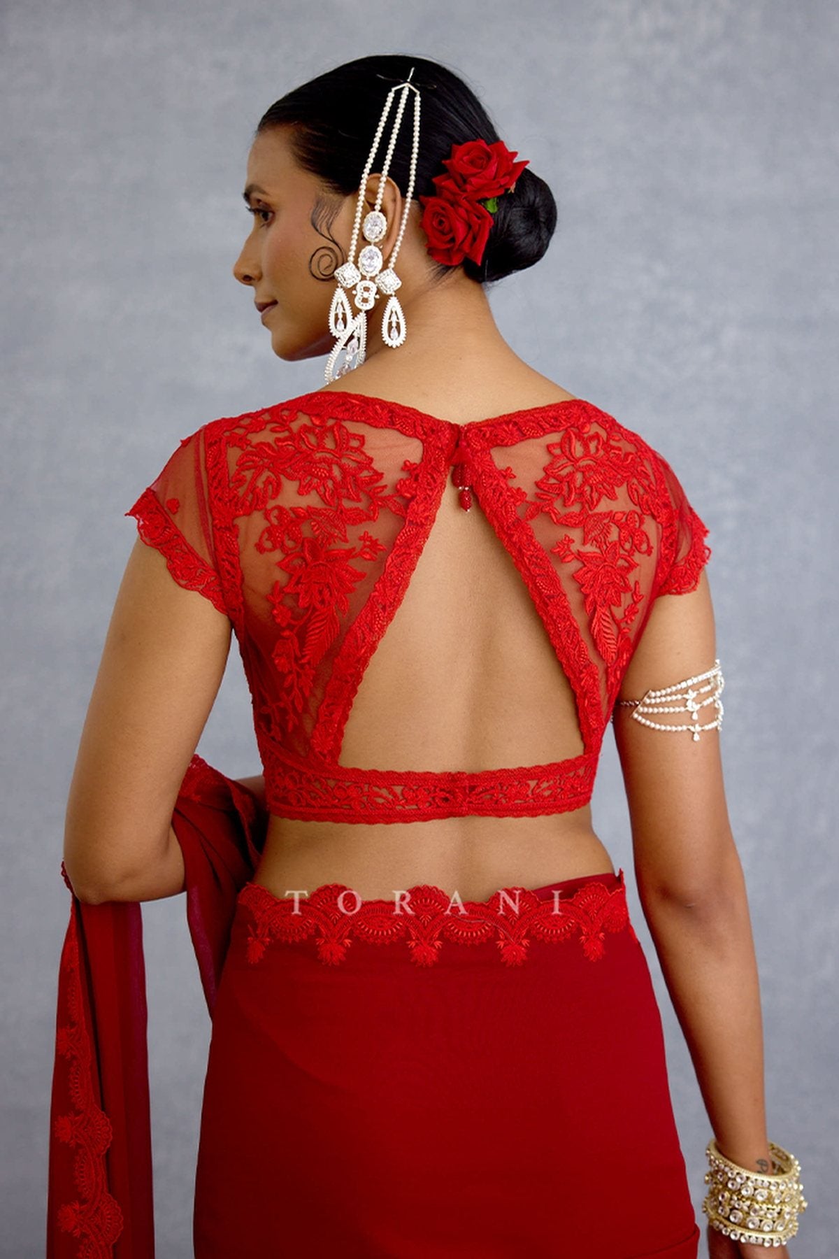 Surkh Damini Blouse