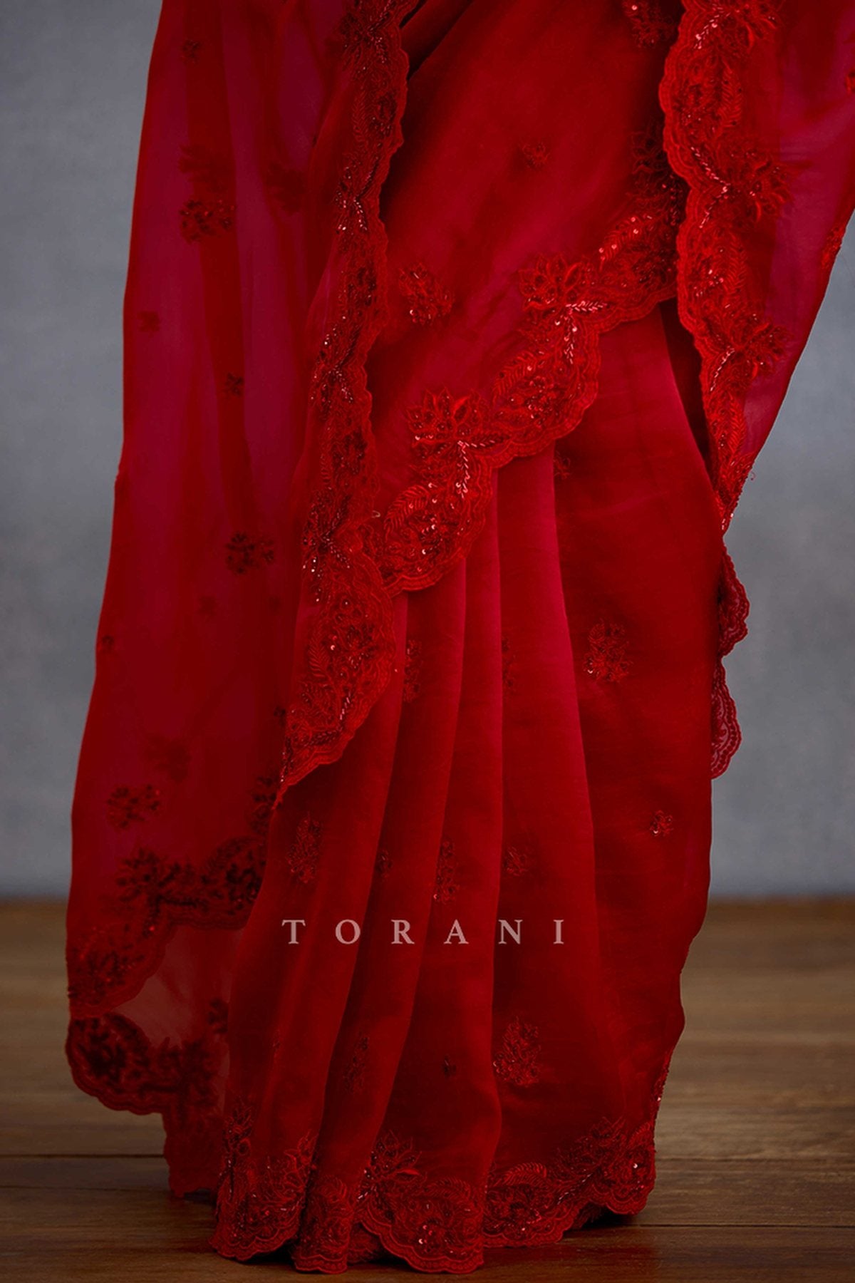Surkh Nitya Saree