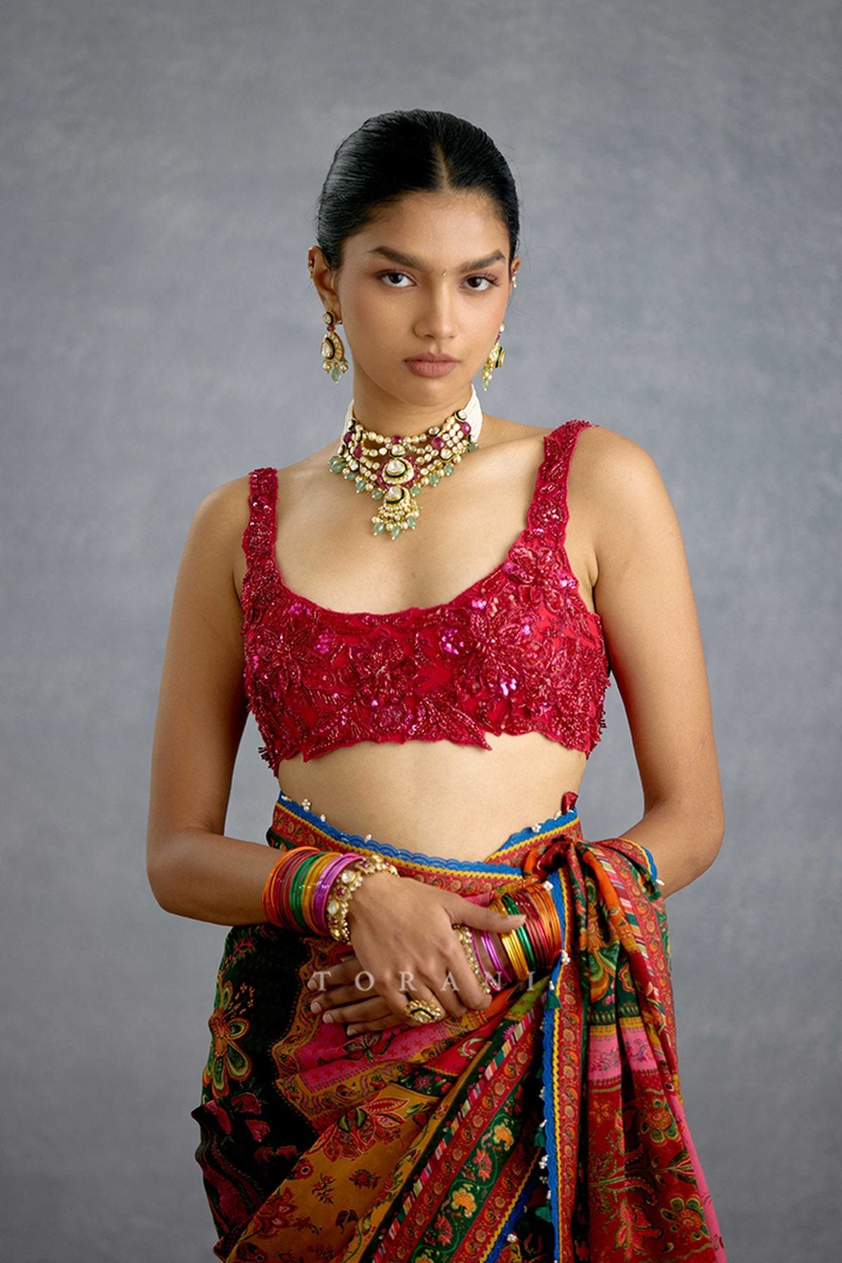 Surkh Pratima Kashish Blouse