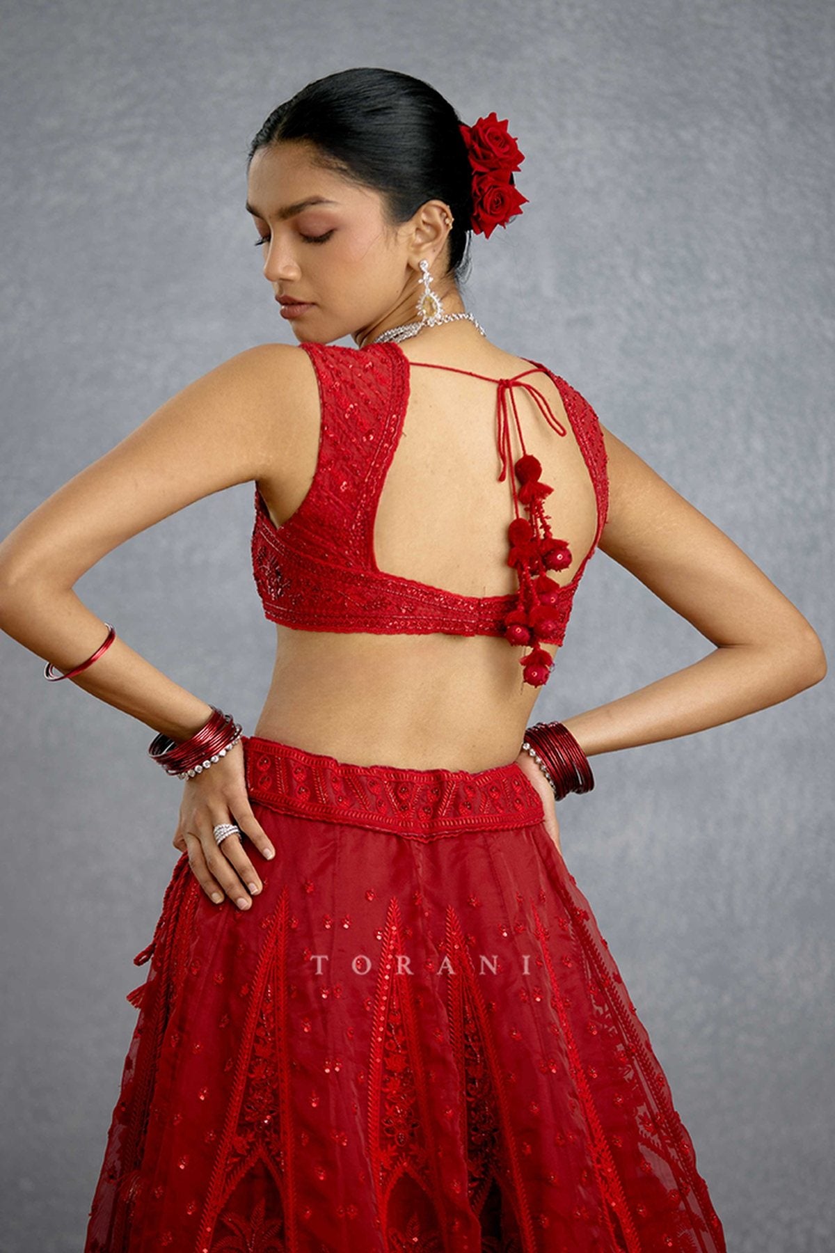 Surkh Saaz Lehenga Set
