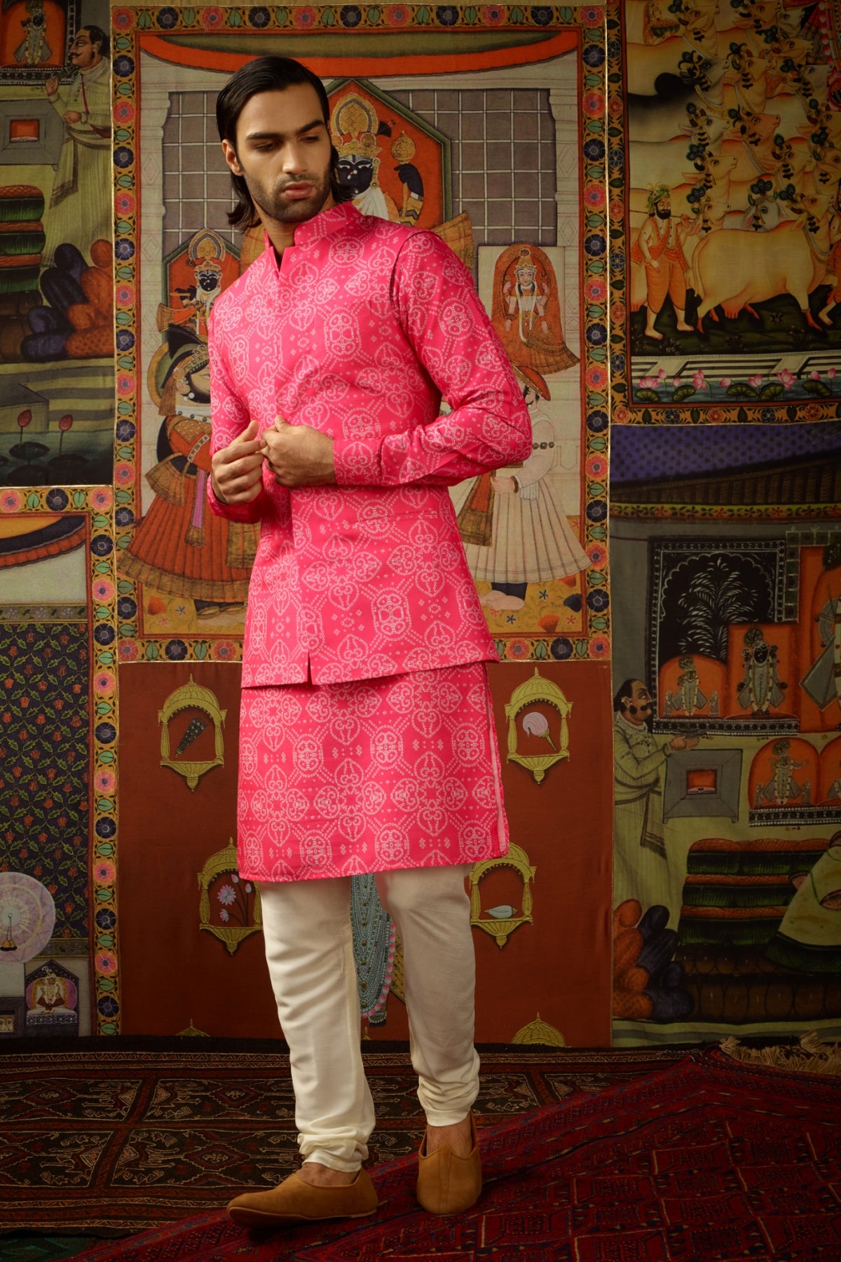 Taqreeb Kurta & Churridar Set with Bandhi