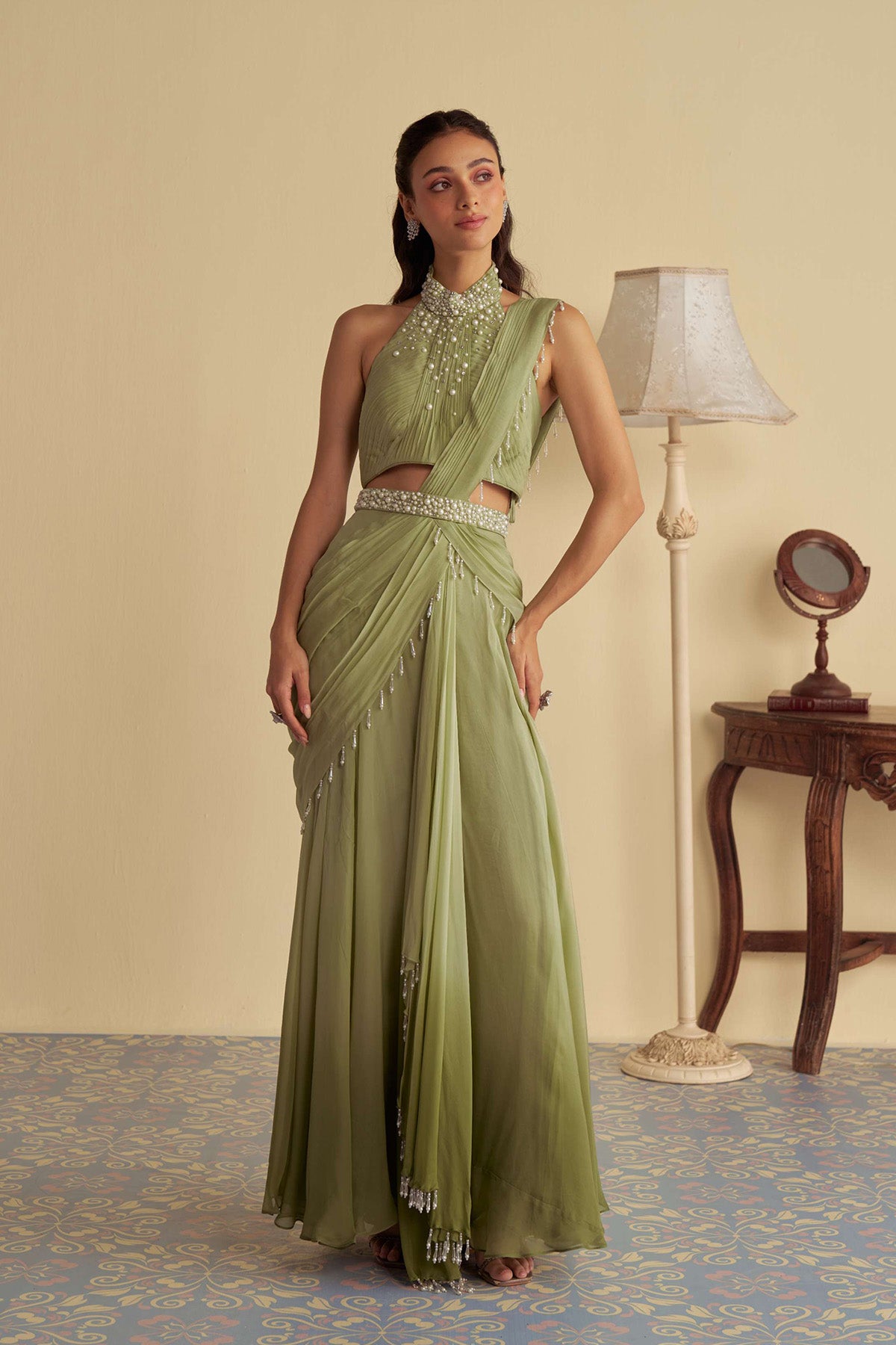 The Ivy Veil saree set