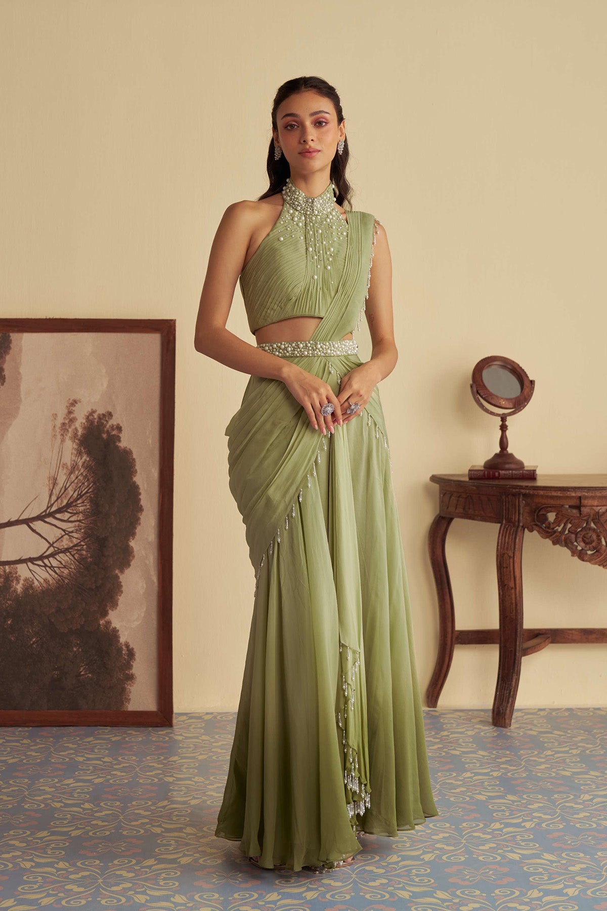 The Ivy Veil saree set