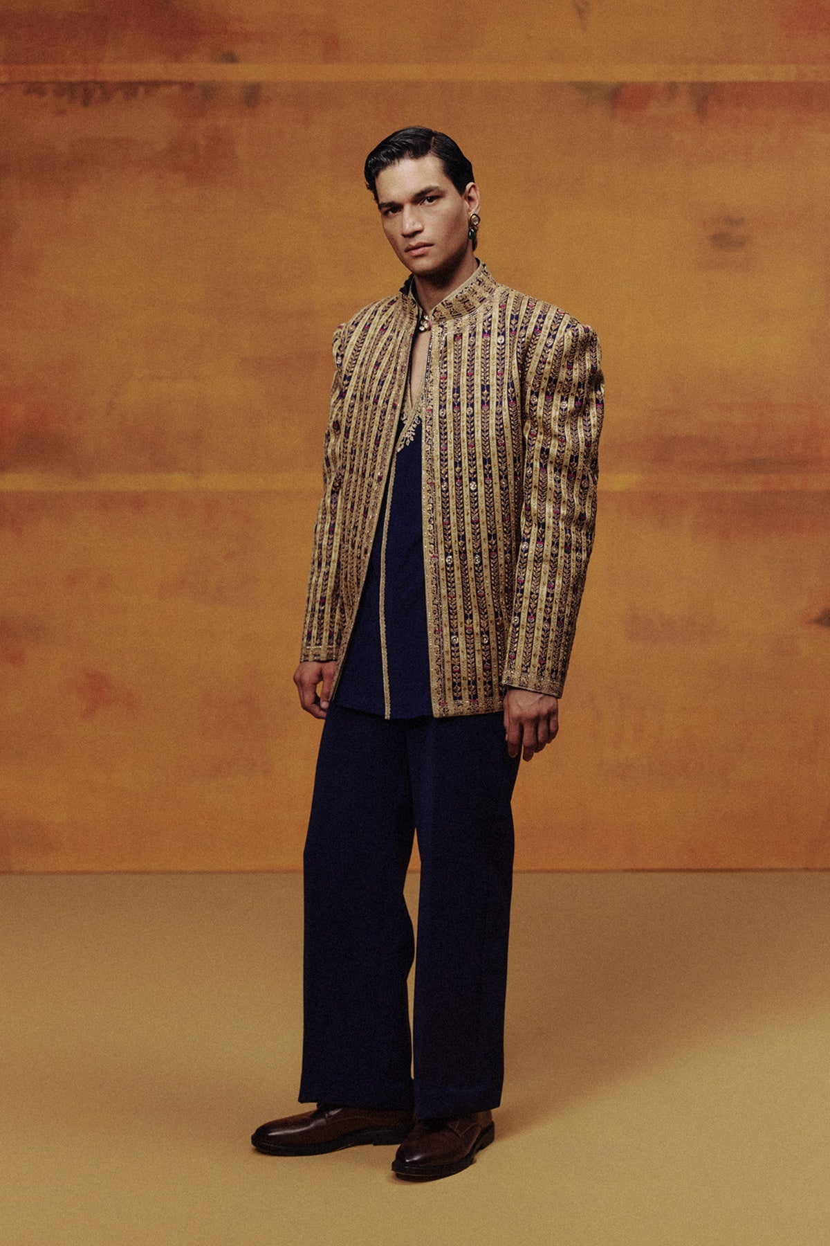 The Lunar Blue Open Jacket Set