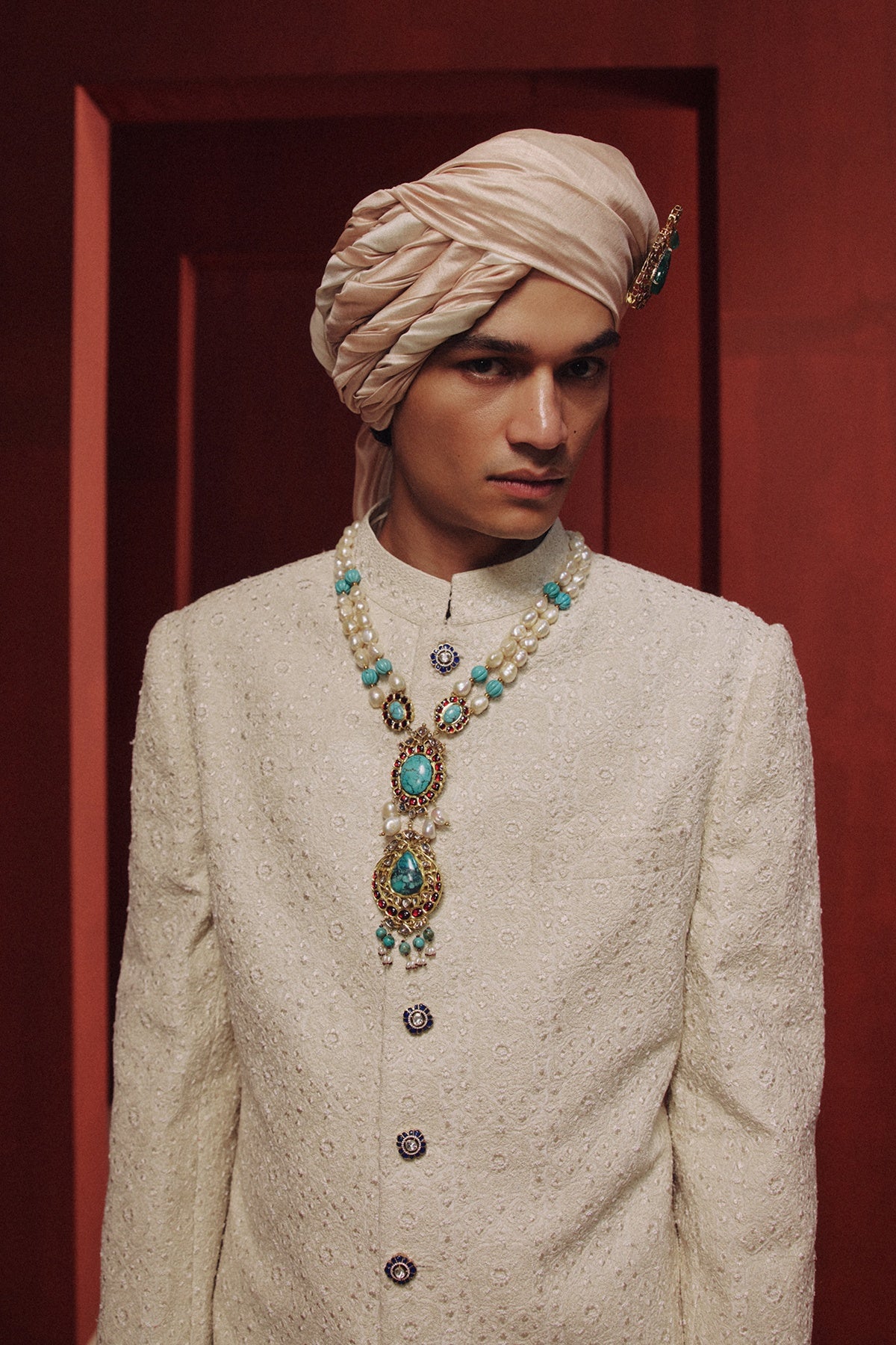 The Moonlit Pearl Sherwani