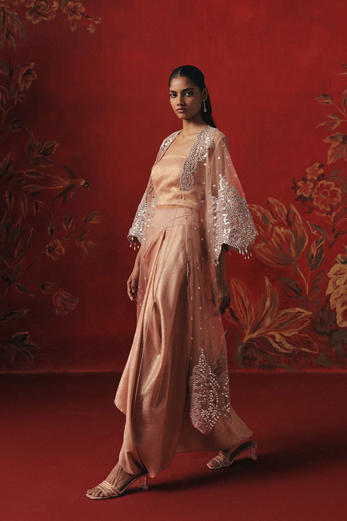 Tulle Mirrorwork Overlay