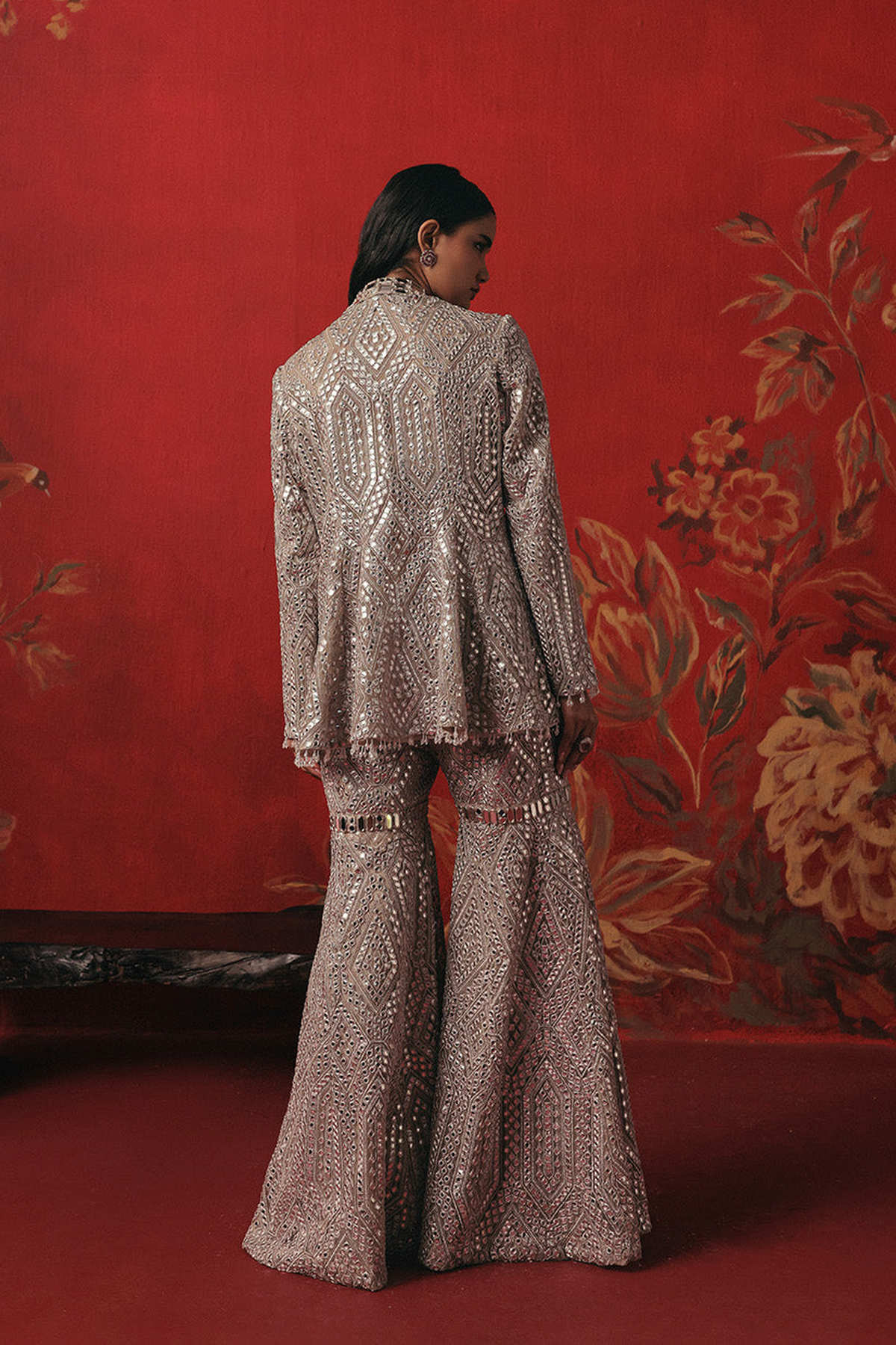 Mirrorwork Shararas