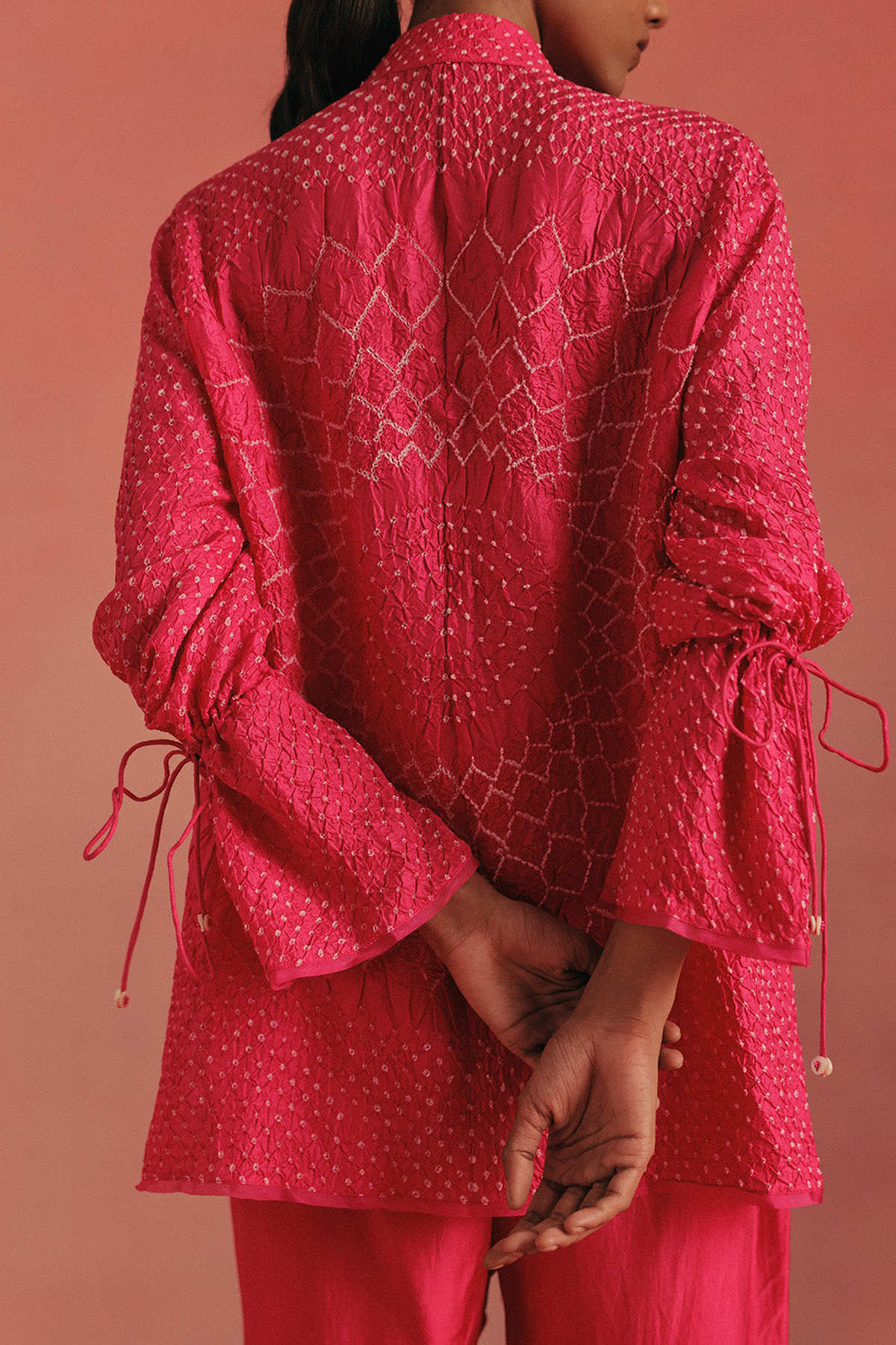 Rai Bandhani Tie Up Tunic