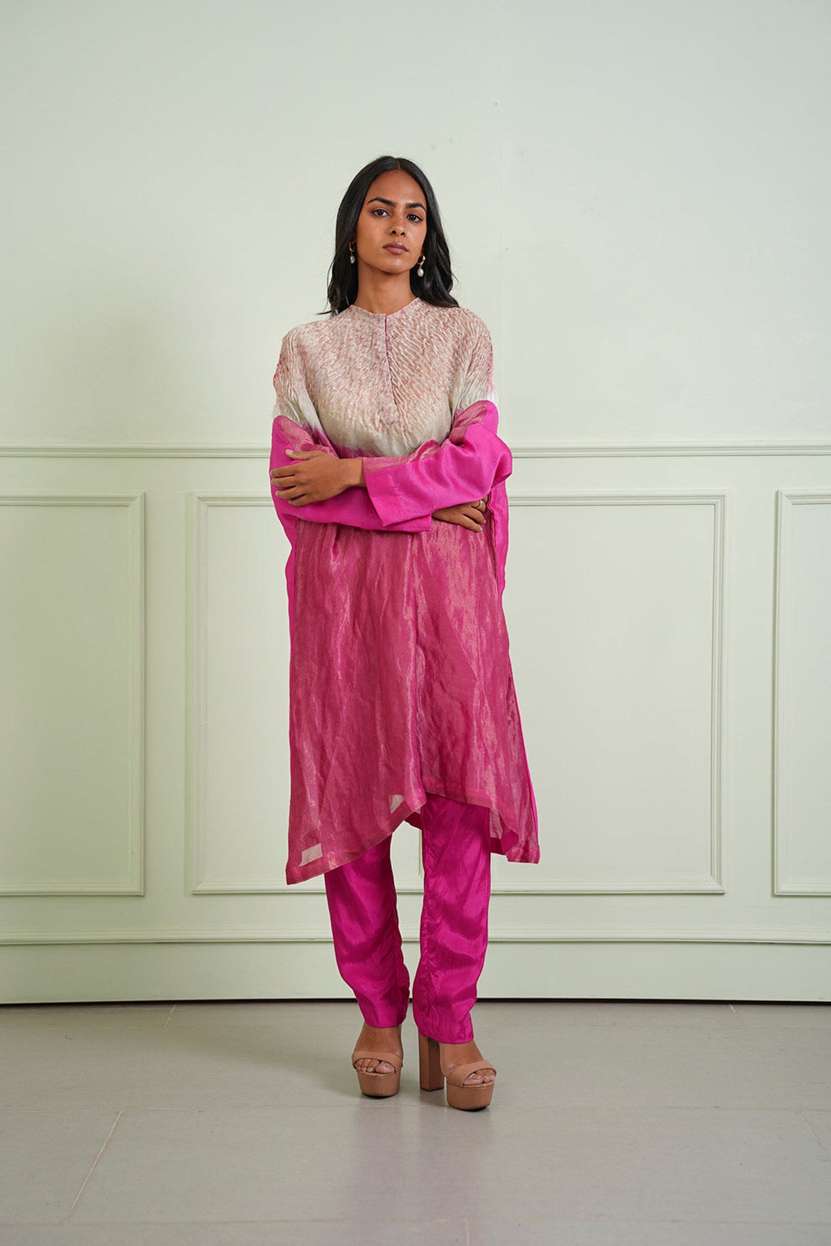 Chanderi Straight Pants