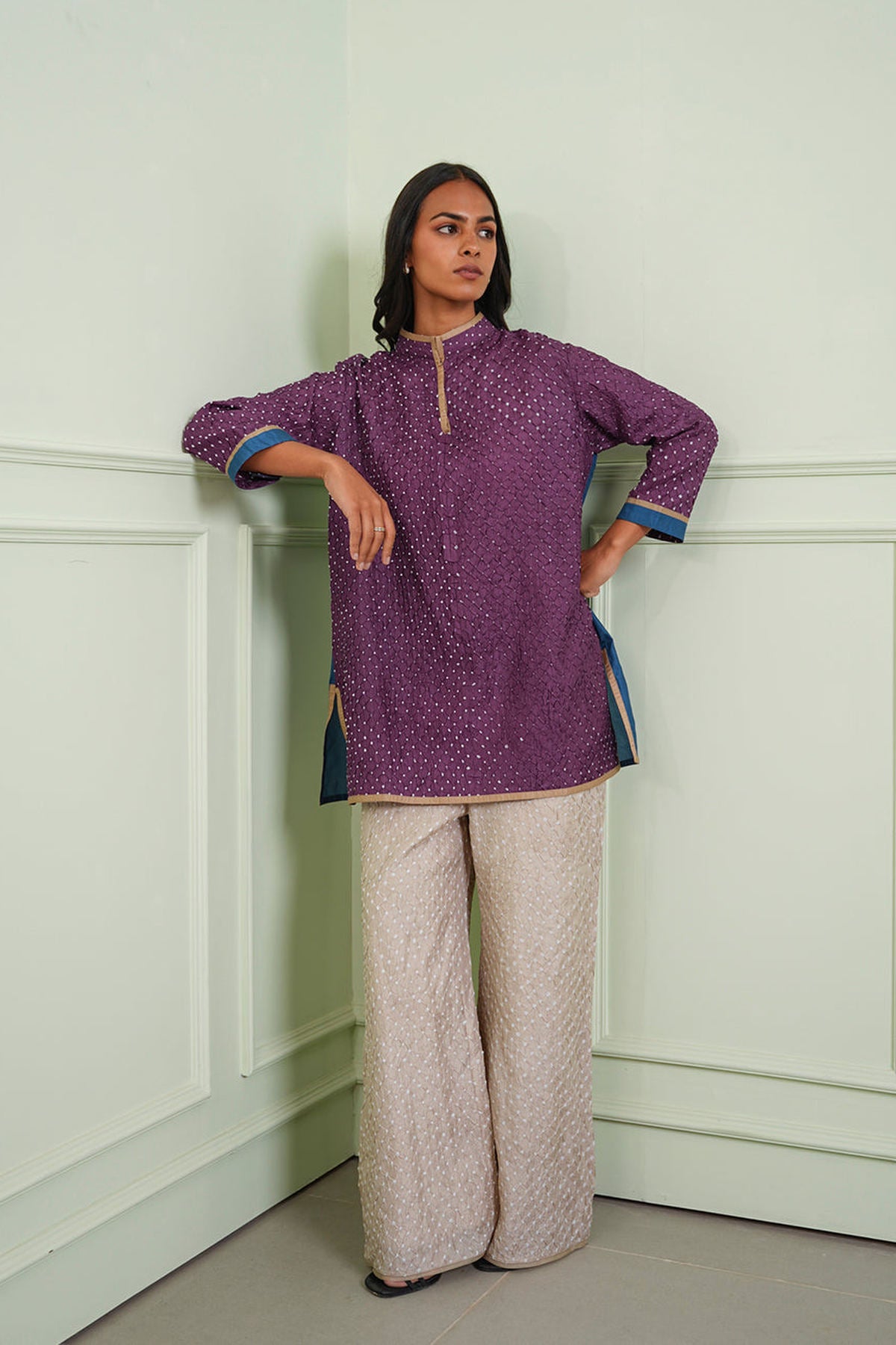 Crushed Bandhani Pants