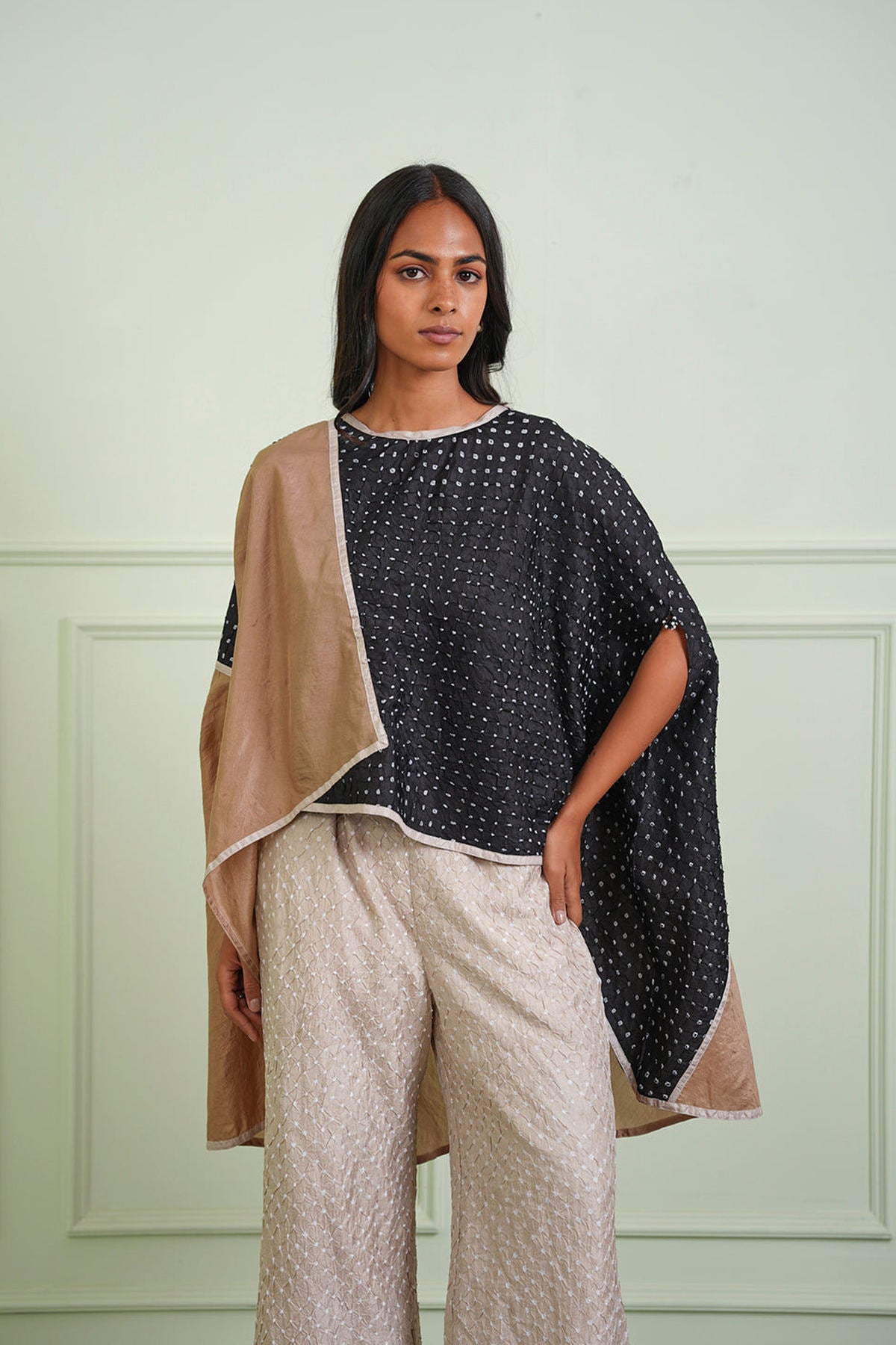 Crushed Bandhani Asym Top