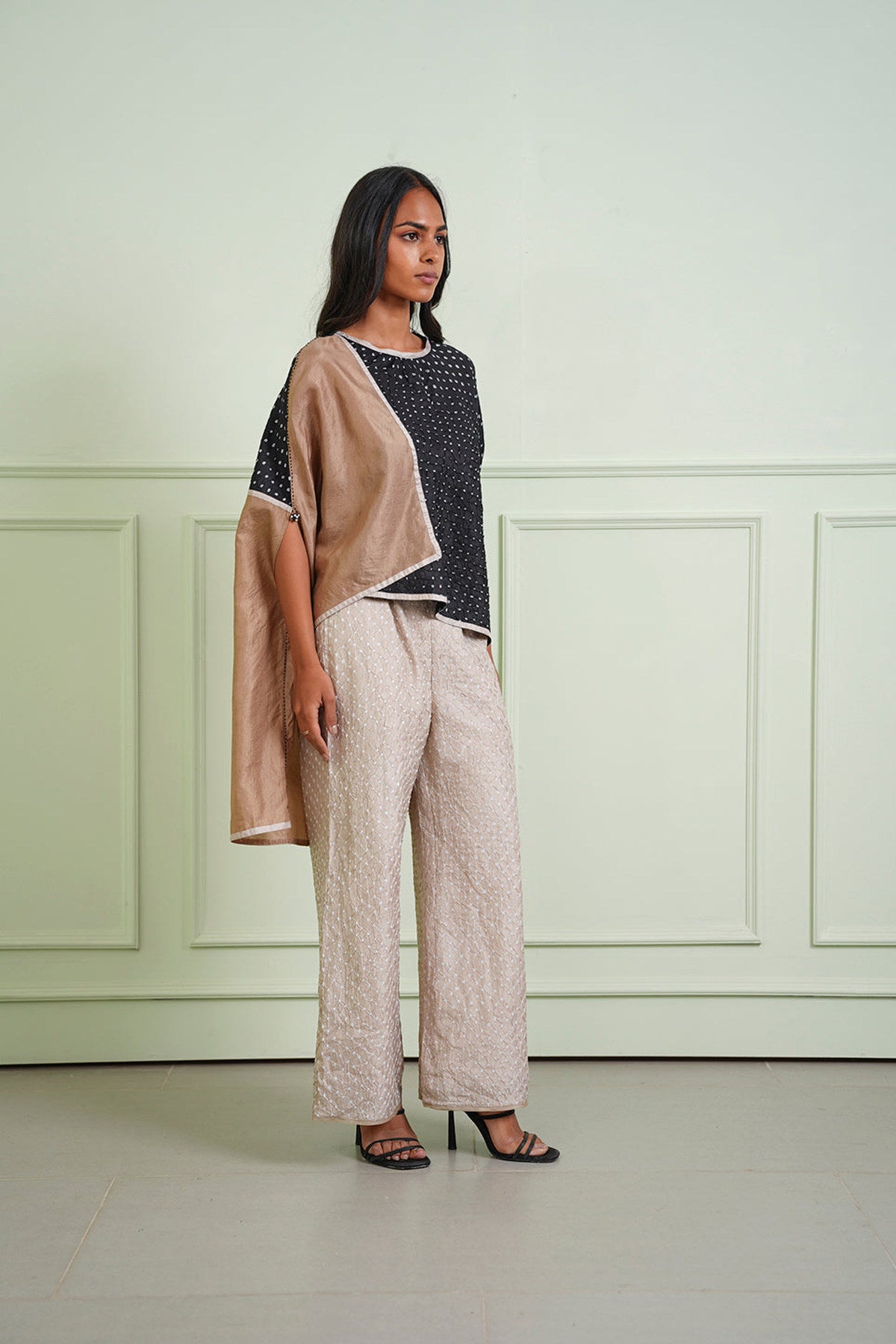Crushed Bandhani Asym Top