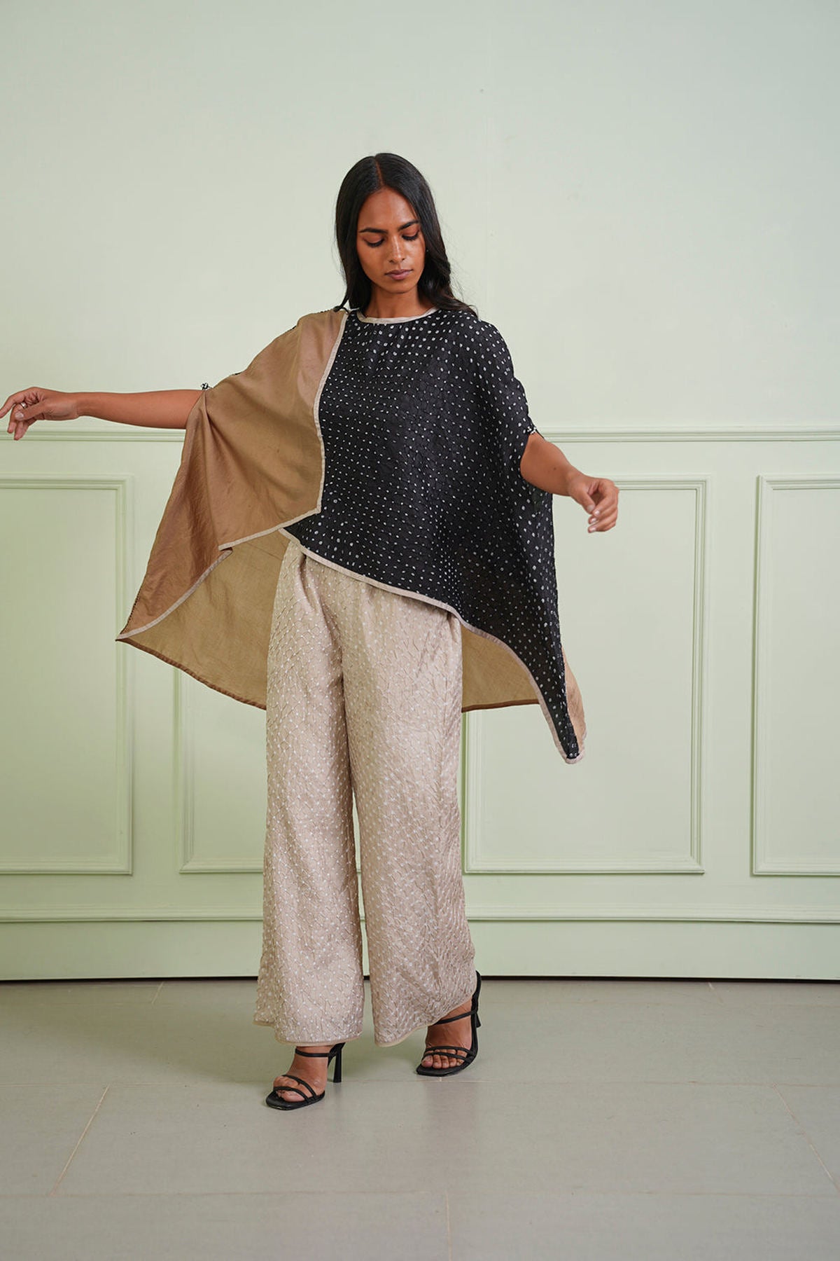 Crushed Bandhani Asym Top