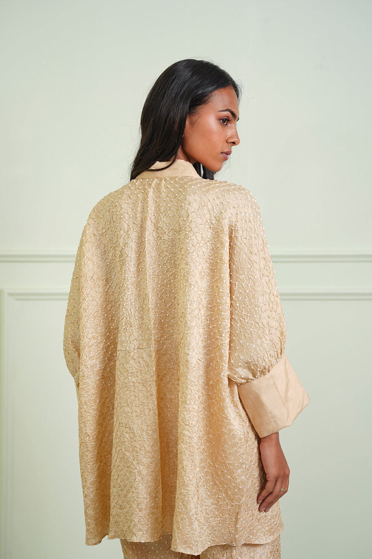 Bow Tie Bandhani Shirt