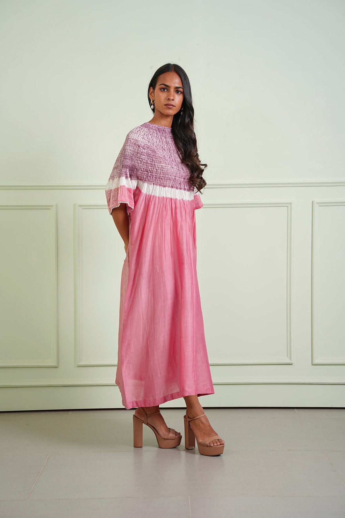 Shibori Tissue Kurta