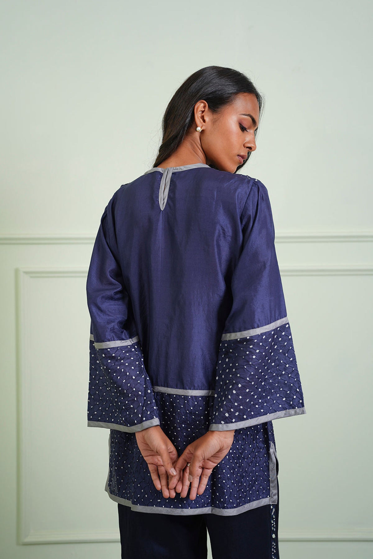 Crushed Bandhani Top