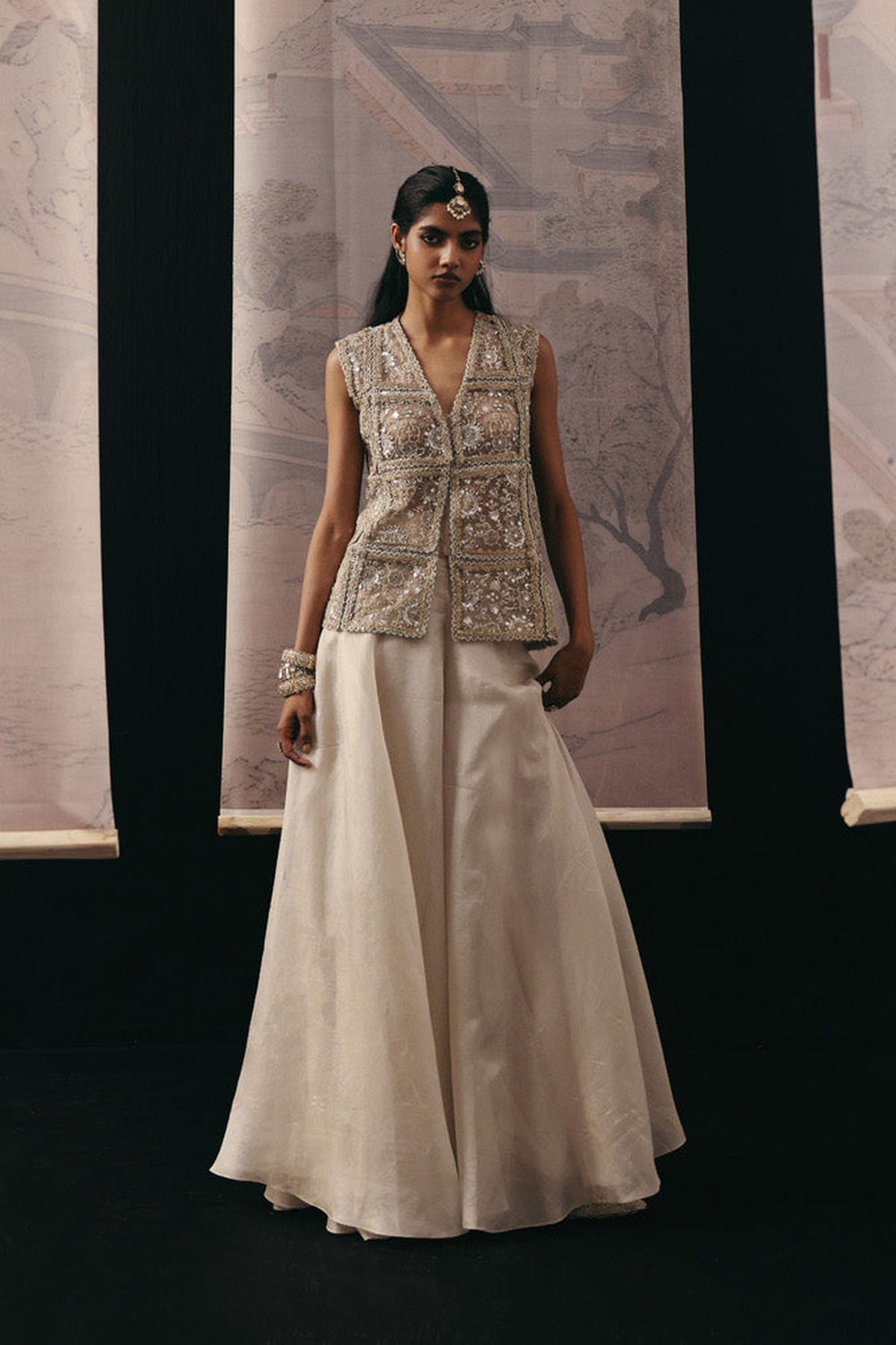 Flared Skirt Pants