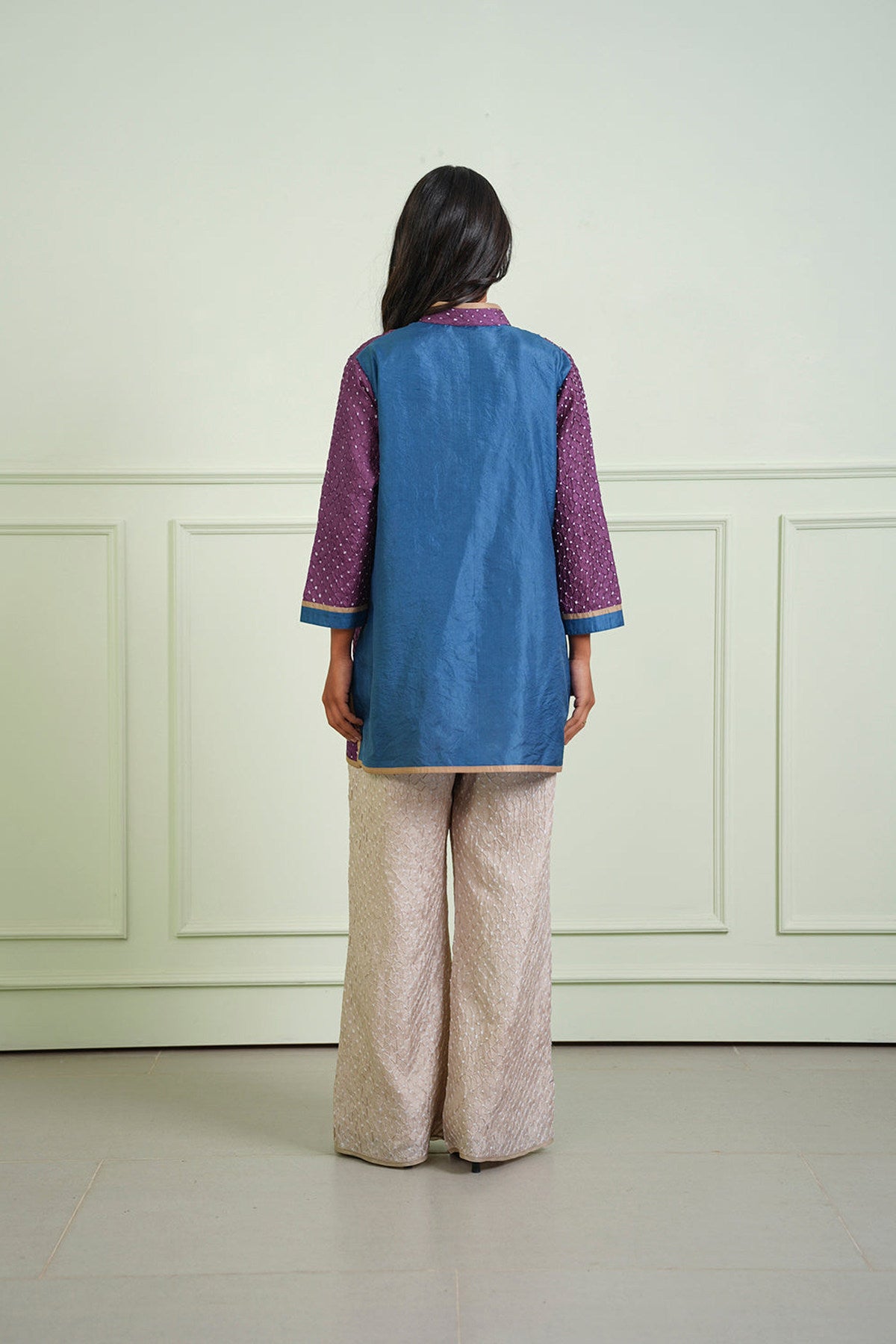 Crushed Bandhani Kurta Shirt
