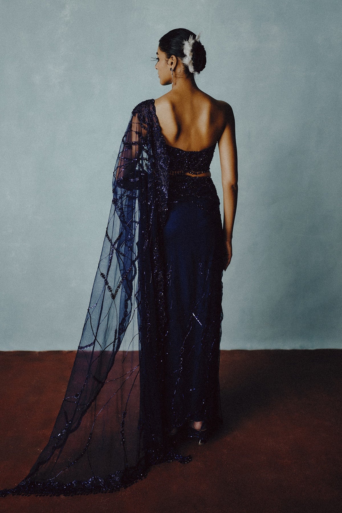 Twilight Sheer Sculpt Saree