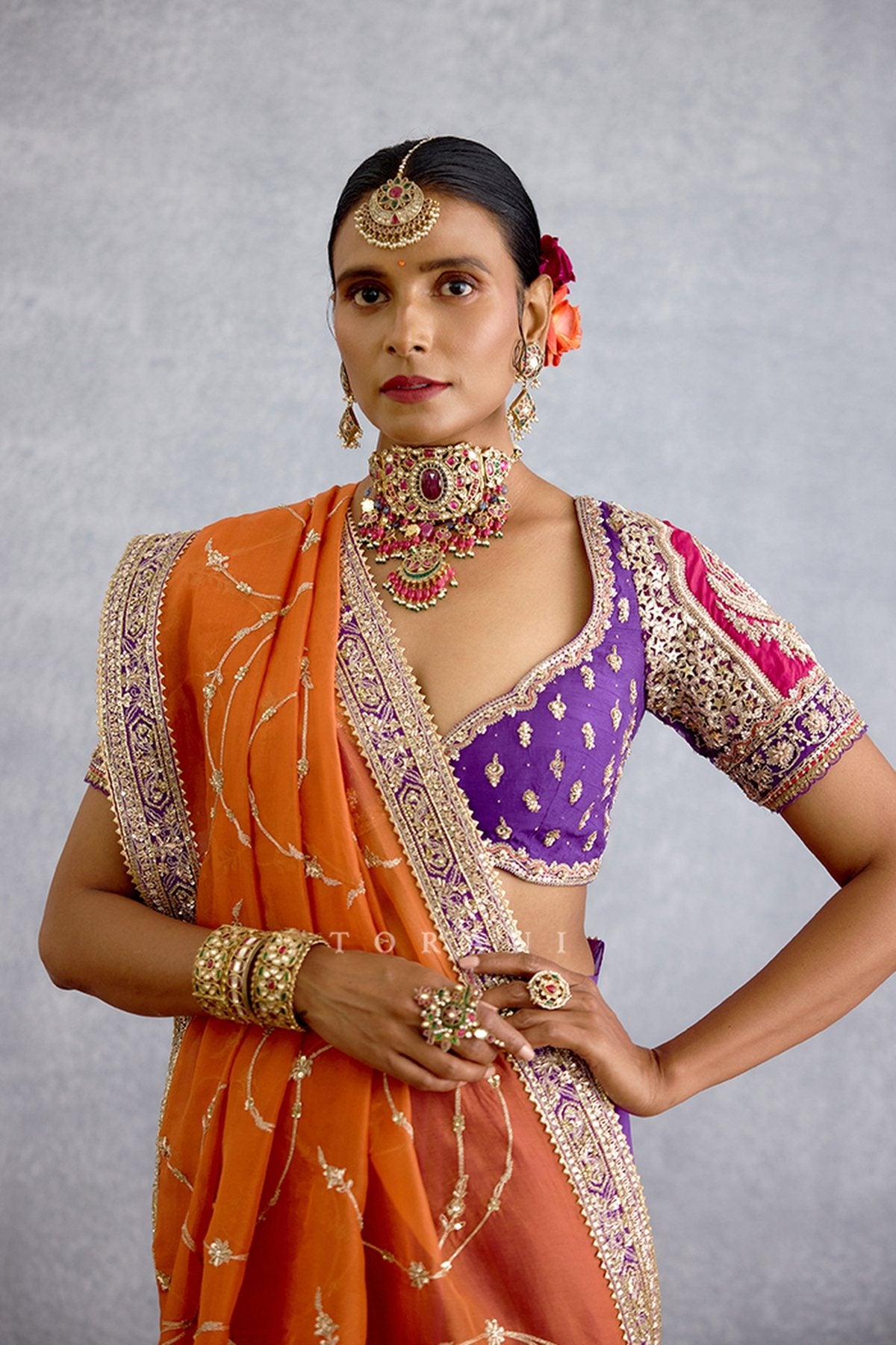 Zafrani Irfa Saree