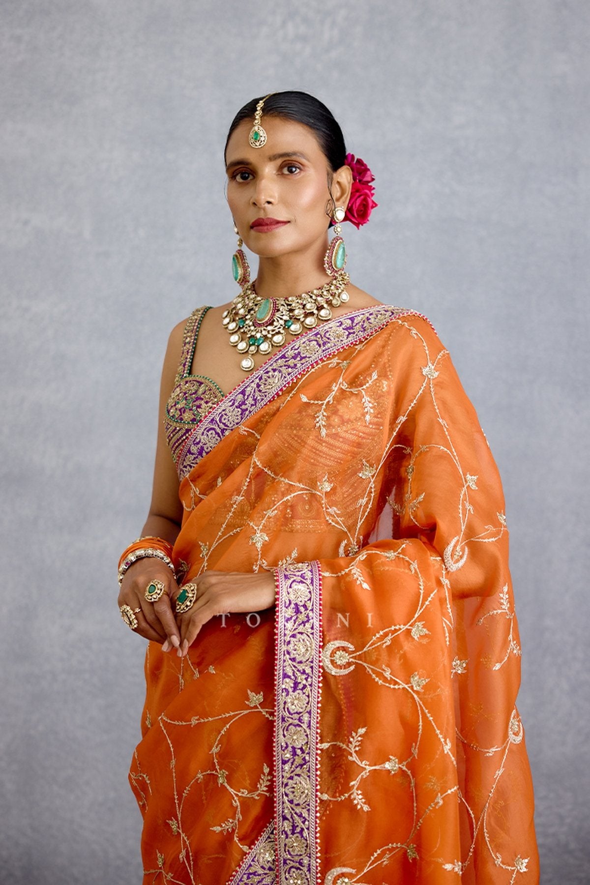 Zafrani Mehrma Saree