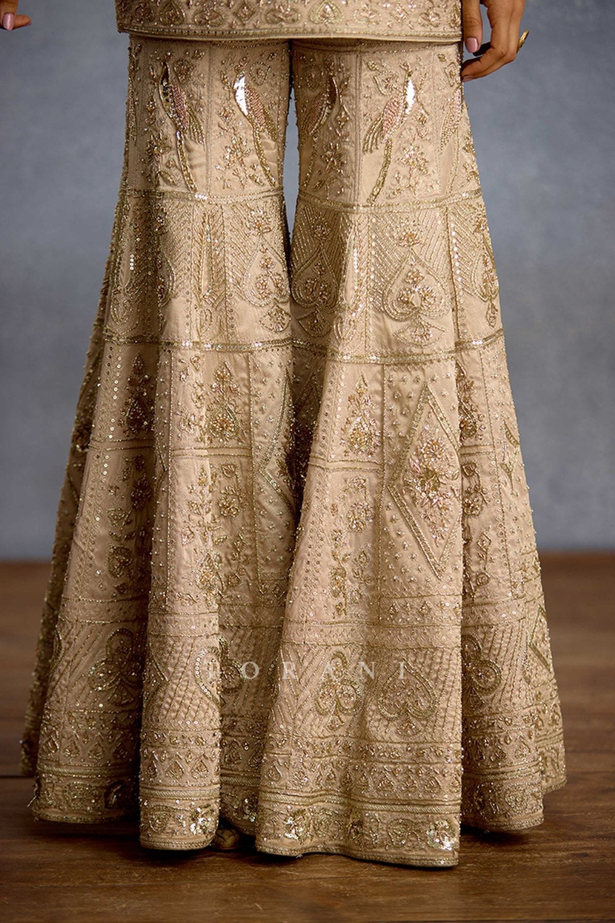 Zard Noor Malka Gharara Set