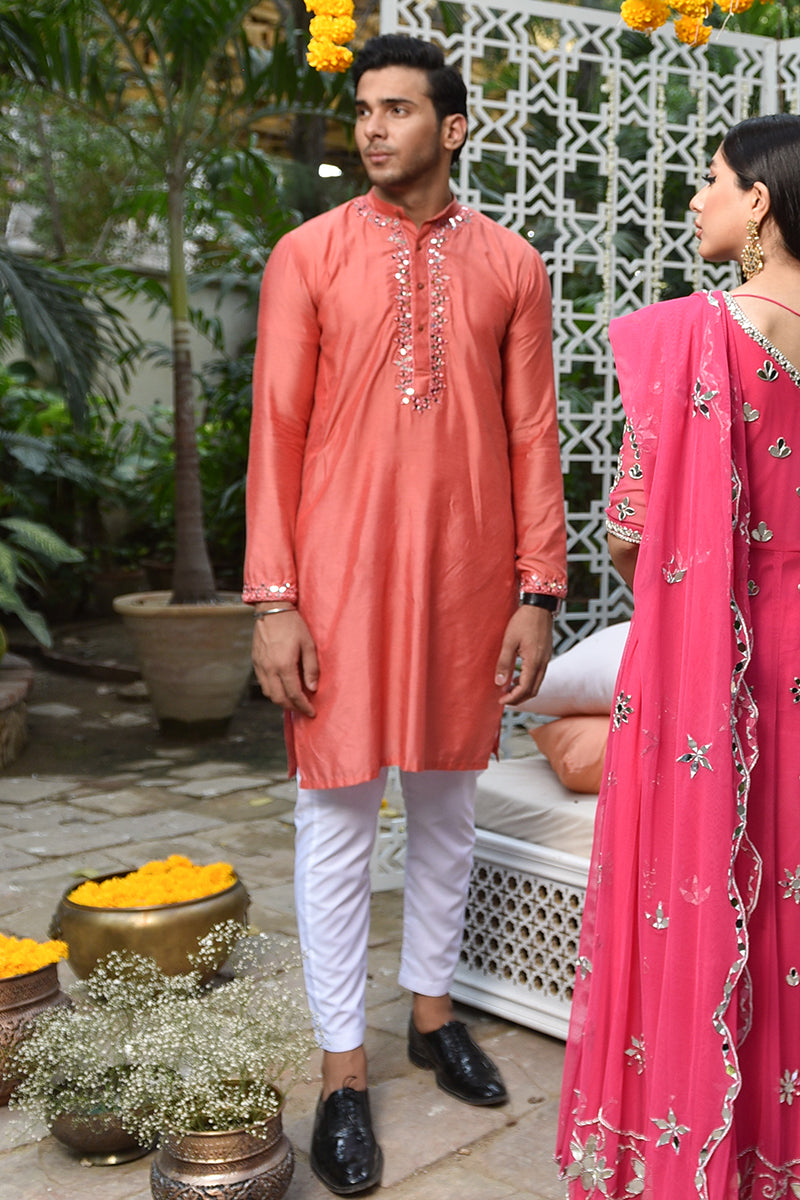 Abrar Sheesha Kurta