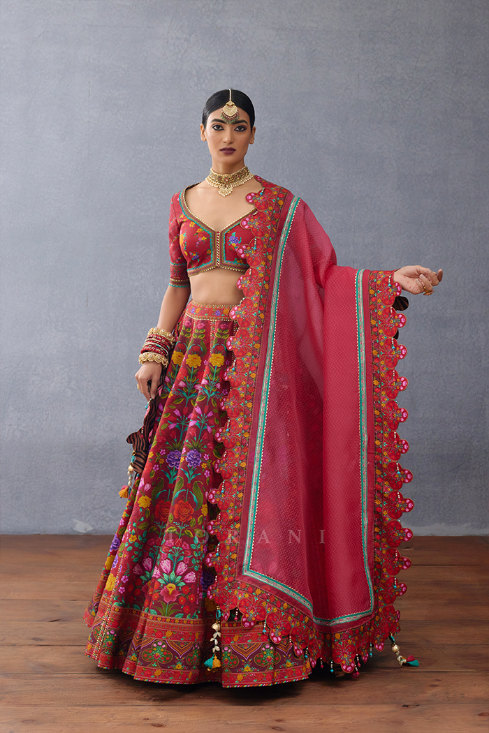 Dil Surkh Eedha Lehenga Set