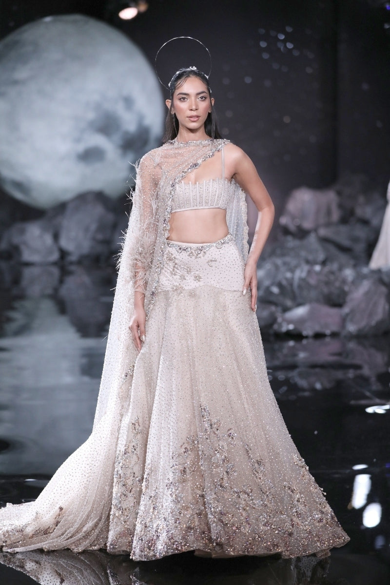 Myra Tulle Lehenga Set