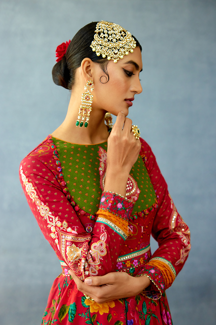 Dil Surkh Nimat Anarkali Set