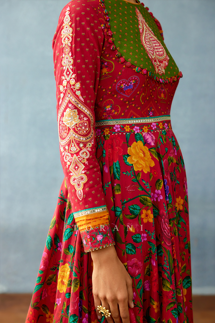 Dil Surkh Nimat Anarkali Set