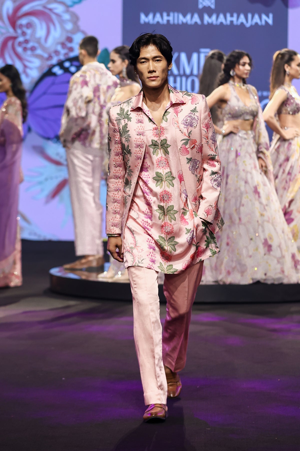 Nawal Quilted Hand Embroidered Blazer Set