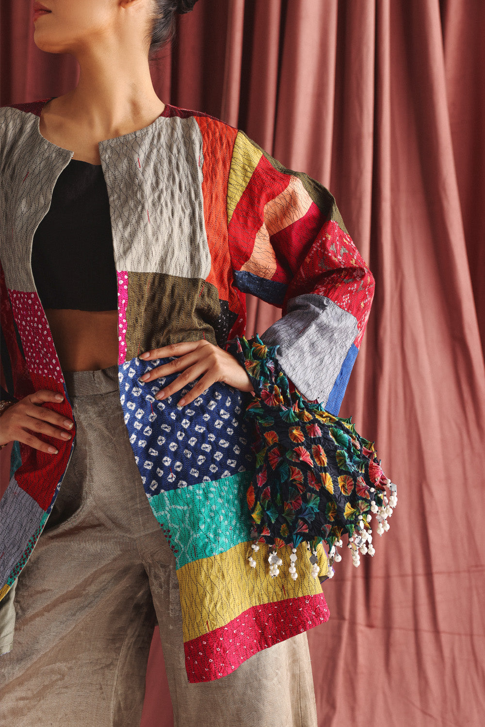 Recycled long jacket