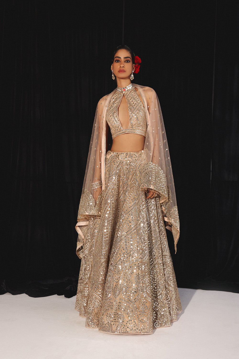 MIRRORWORK LEHENGA SET