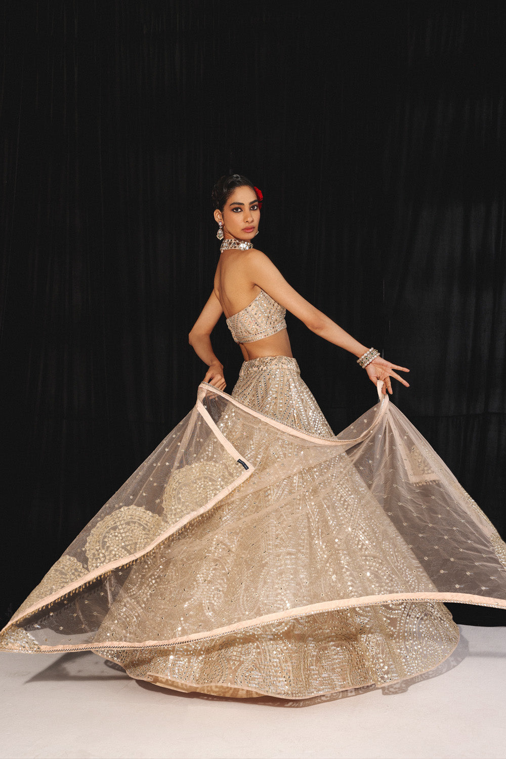 MIRRORWORK LEHENGA SET