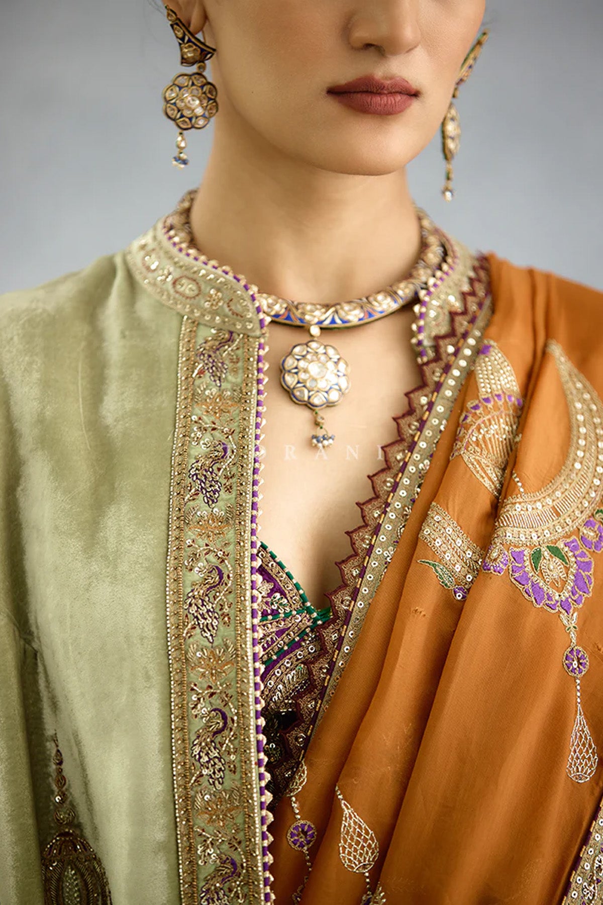 Nuraan Rangsaaz Omaira Saree Set