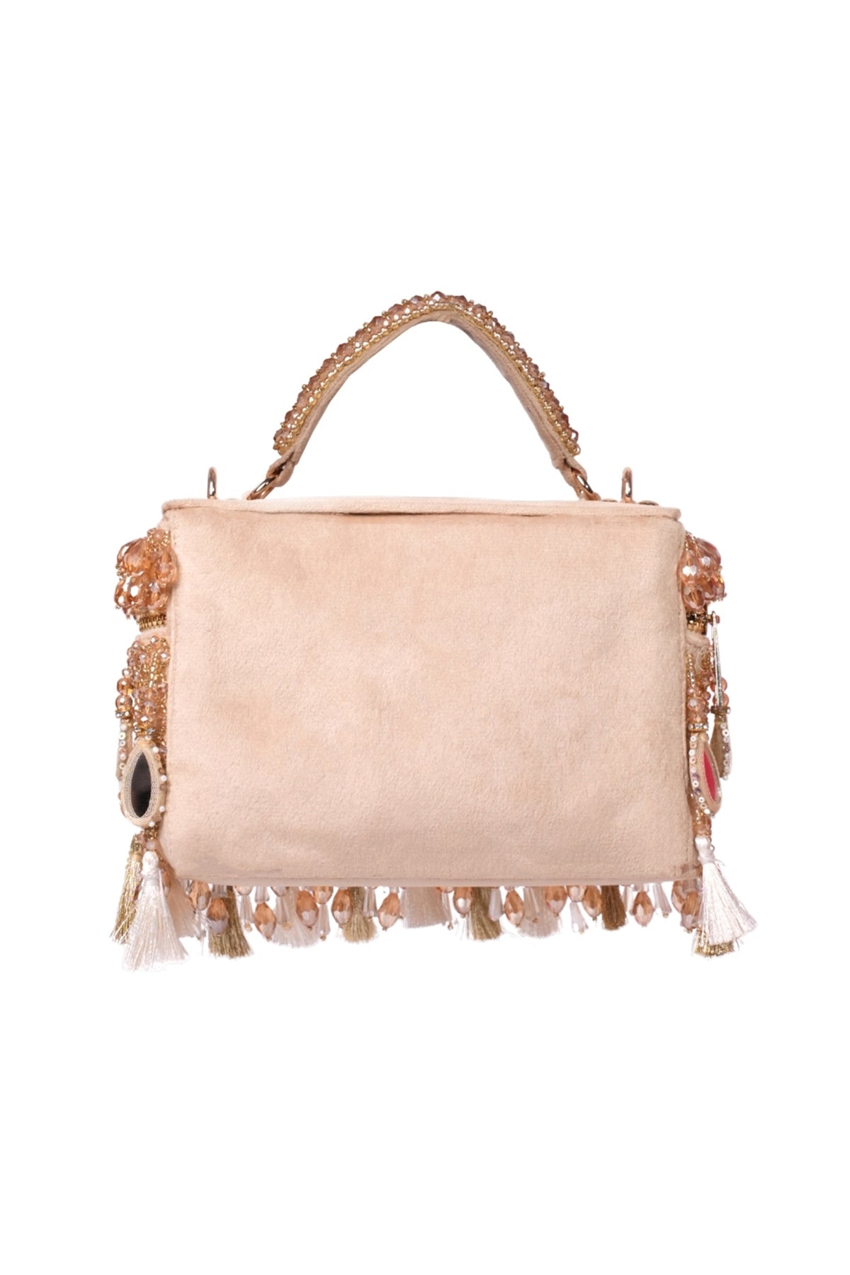 Mirage Gold Mirrorwork Embellished Vanity Bag