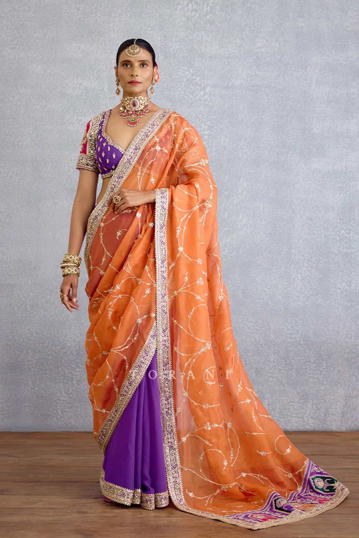 Zafrani Irfa Saree