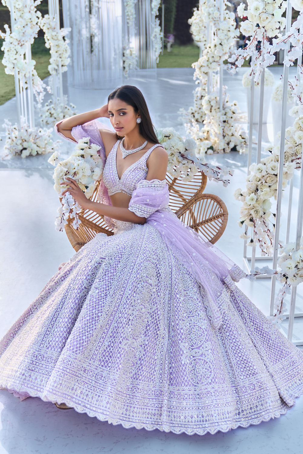 Mithila Palkar In Lavender Lehenga Set