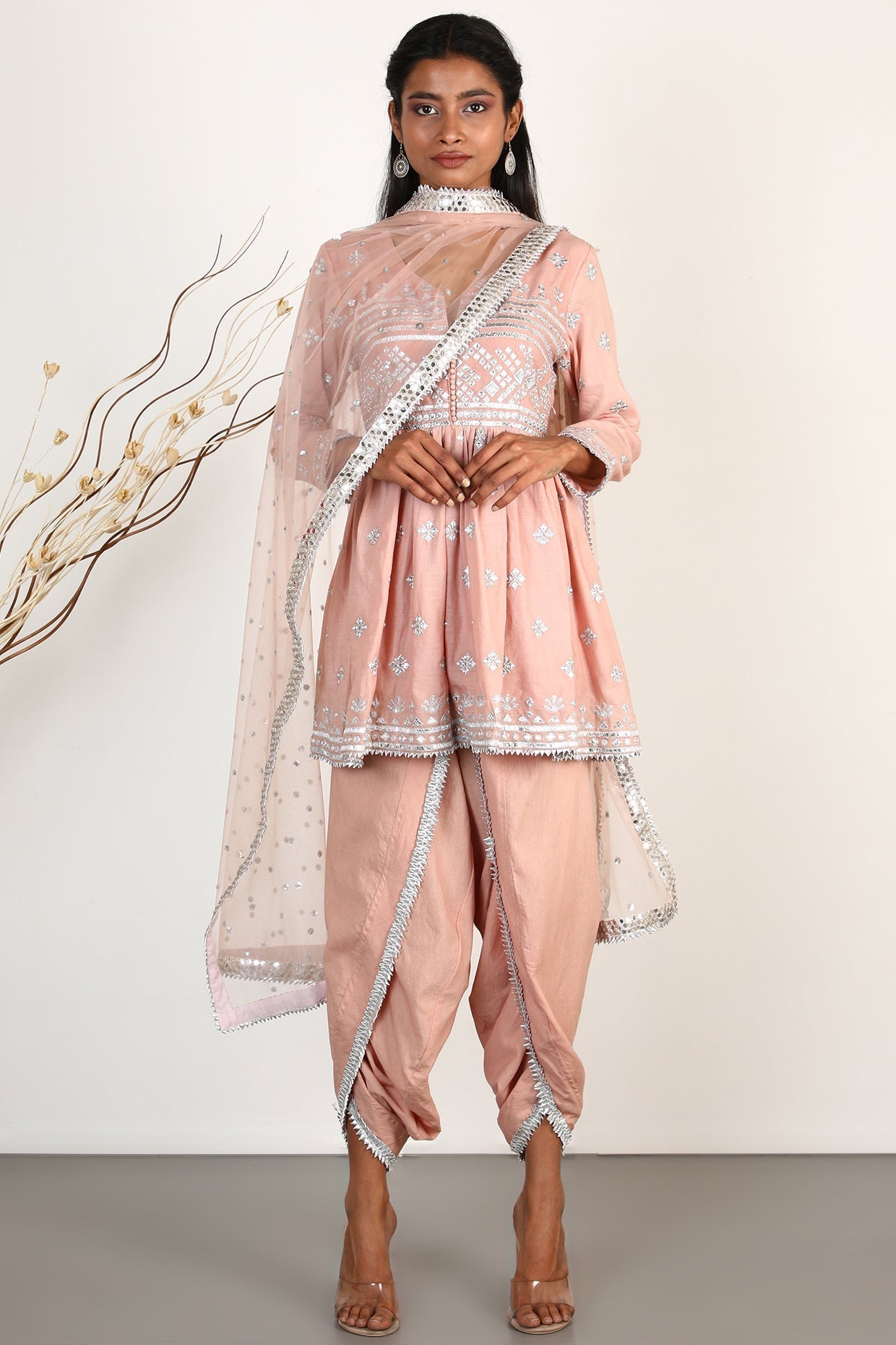 Chand Peplum Dhoti Set