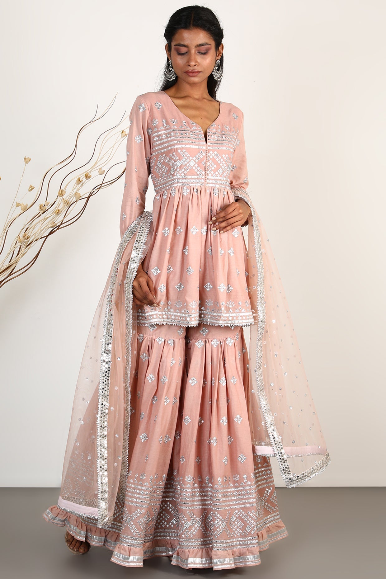 Chand Peplum Sharara Set