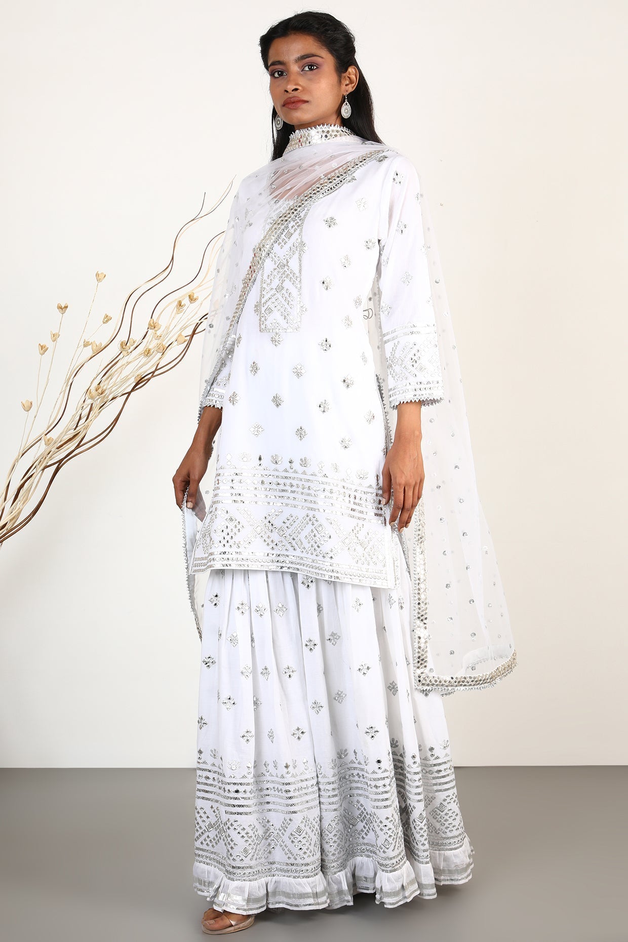 Chand Short kurta  Sharara Set