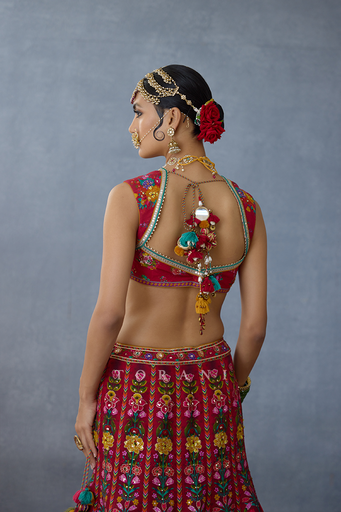 Dil Surkh Anjani Lehenga Set