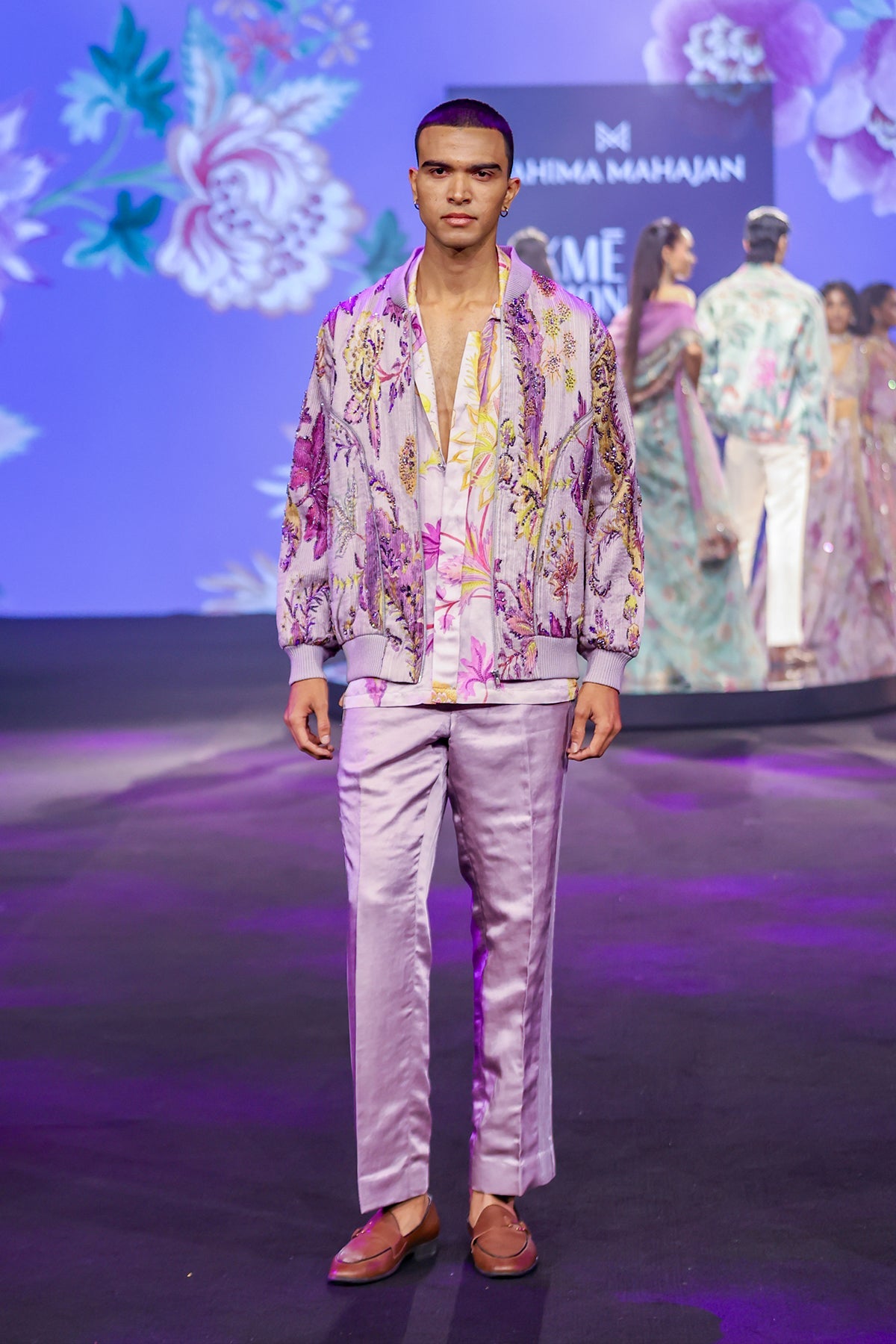 Aalan Printed Quilted Jacket