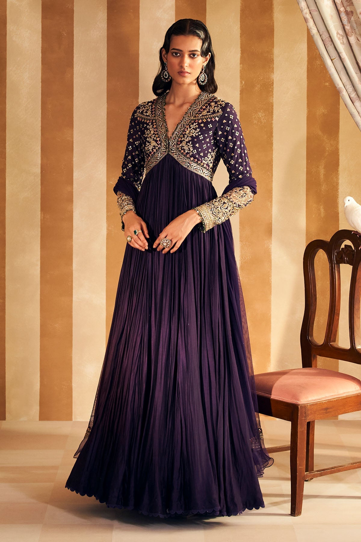 Hanna Khan in Fanon Anarkali set